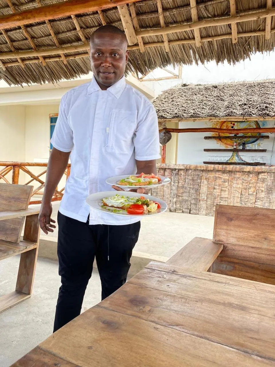 Food in Ocean Breeze Hotel