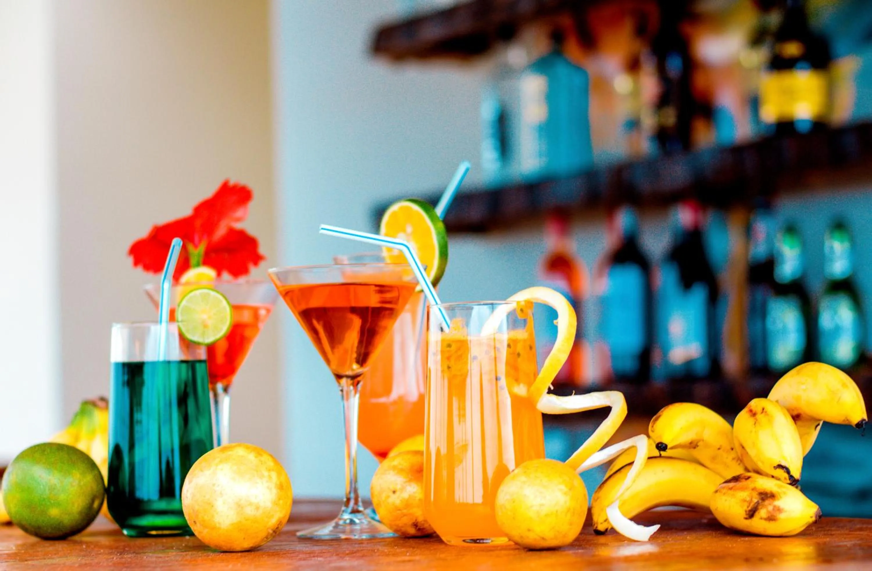 Drinks in Ocean Breeze Hotel