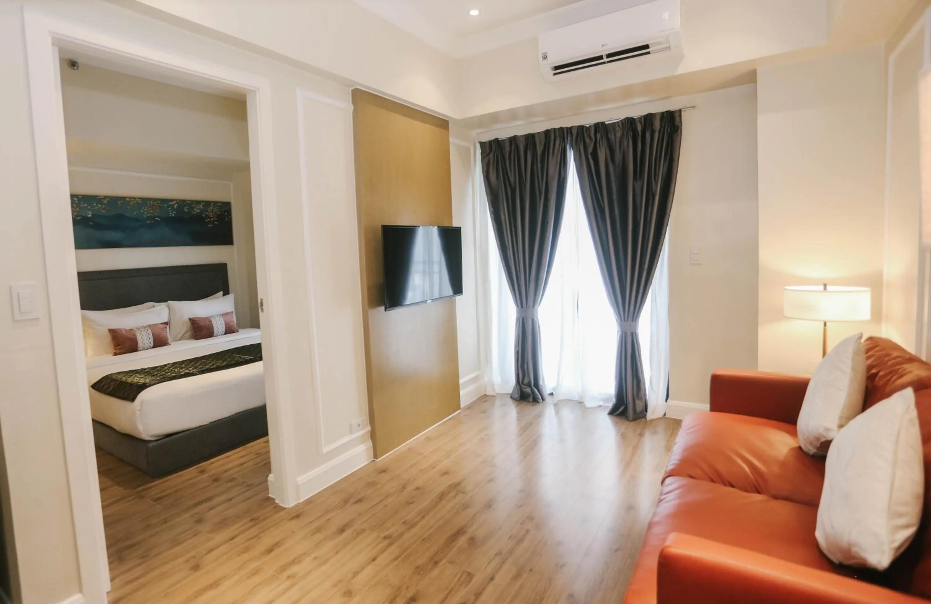 Bed in Noble Cebu Hotel