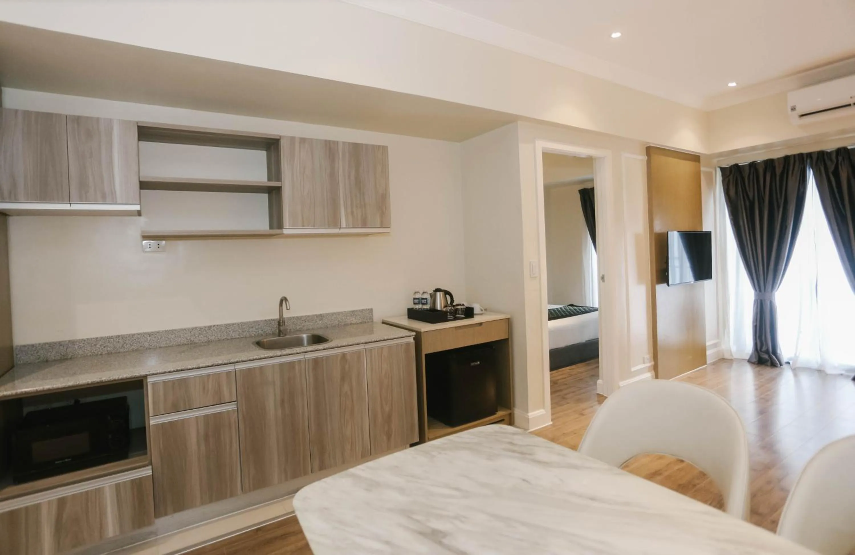 Bed in Noble Cebu Hotel