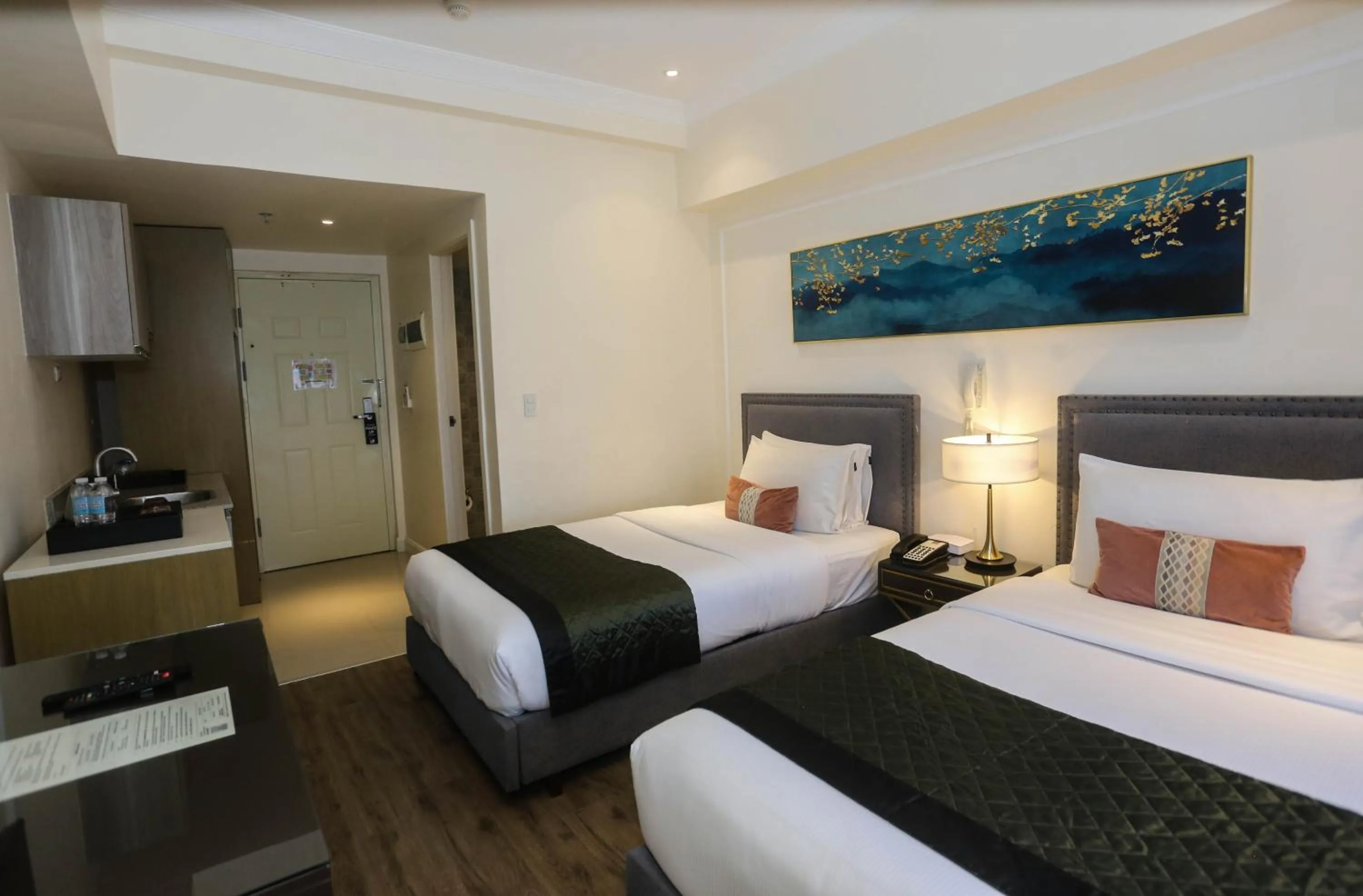 Bed in Noble Cebu Hotel