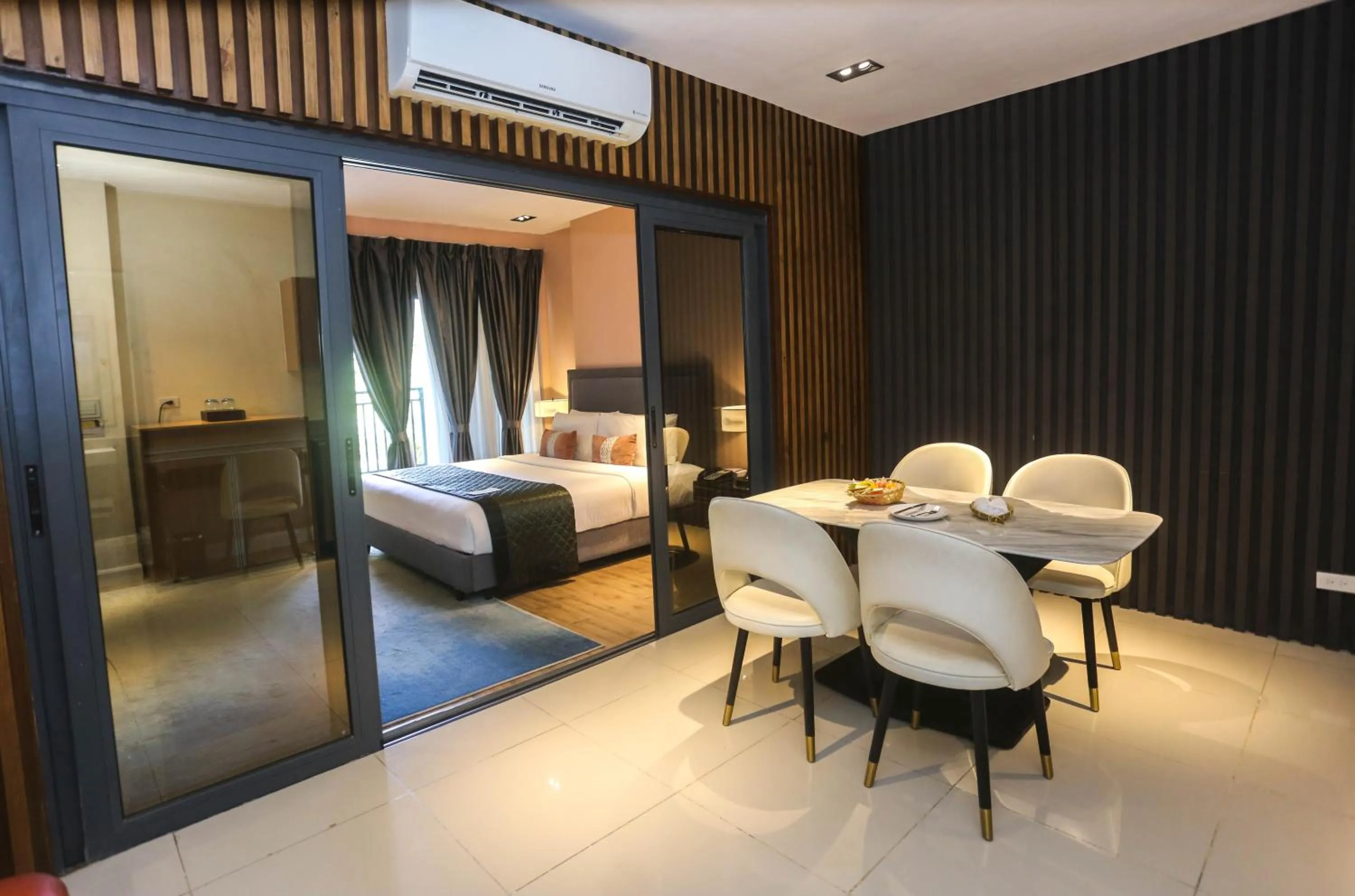 Bed in Noble Cebu Hotel