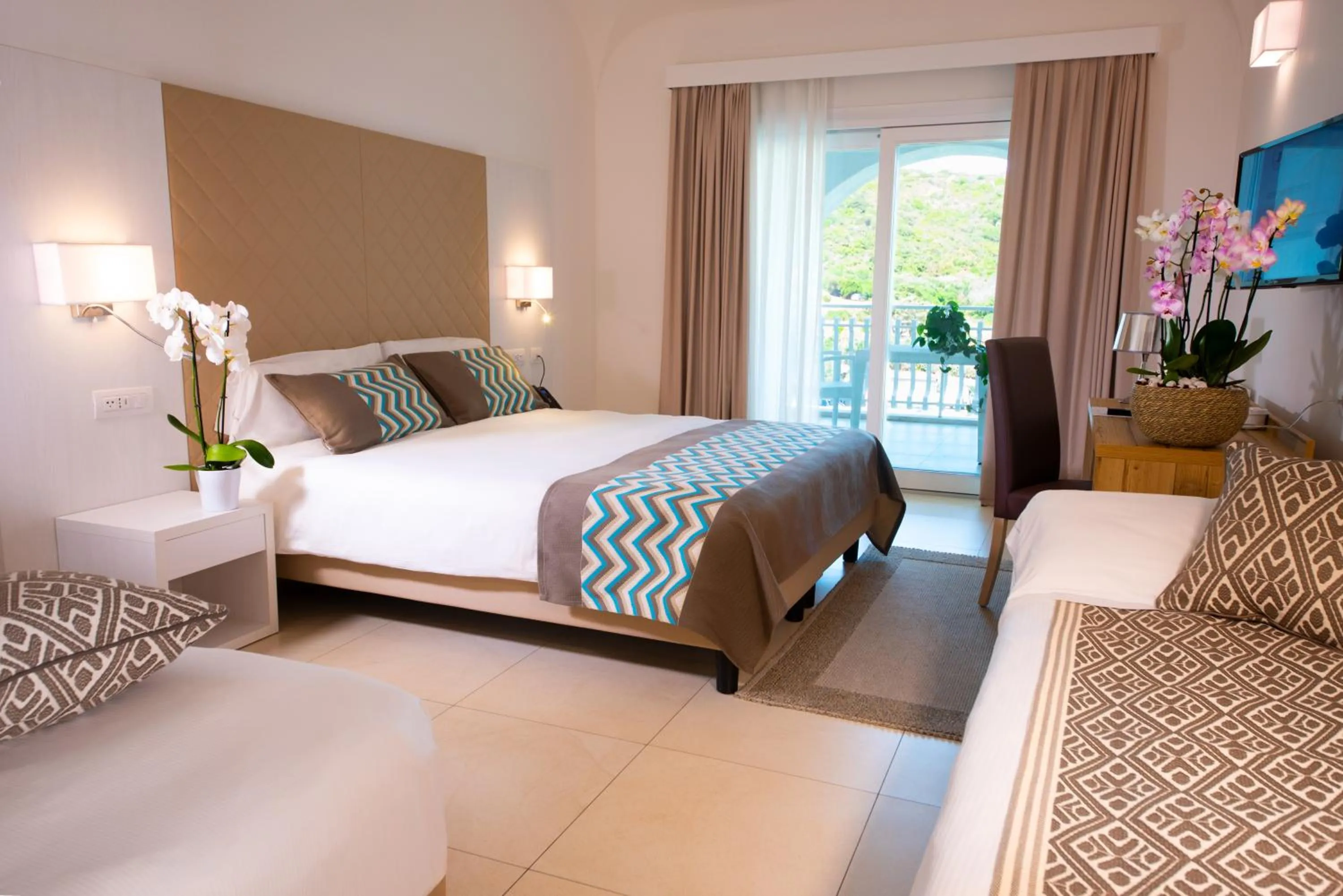 Bed in Hotel Moresco