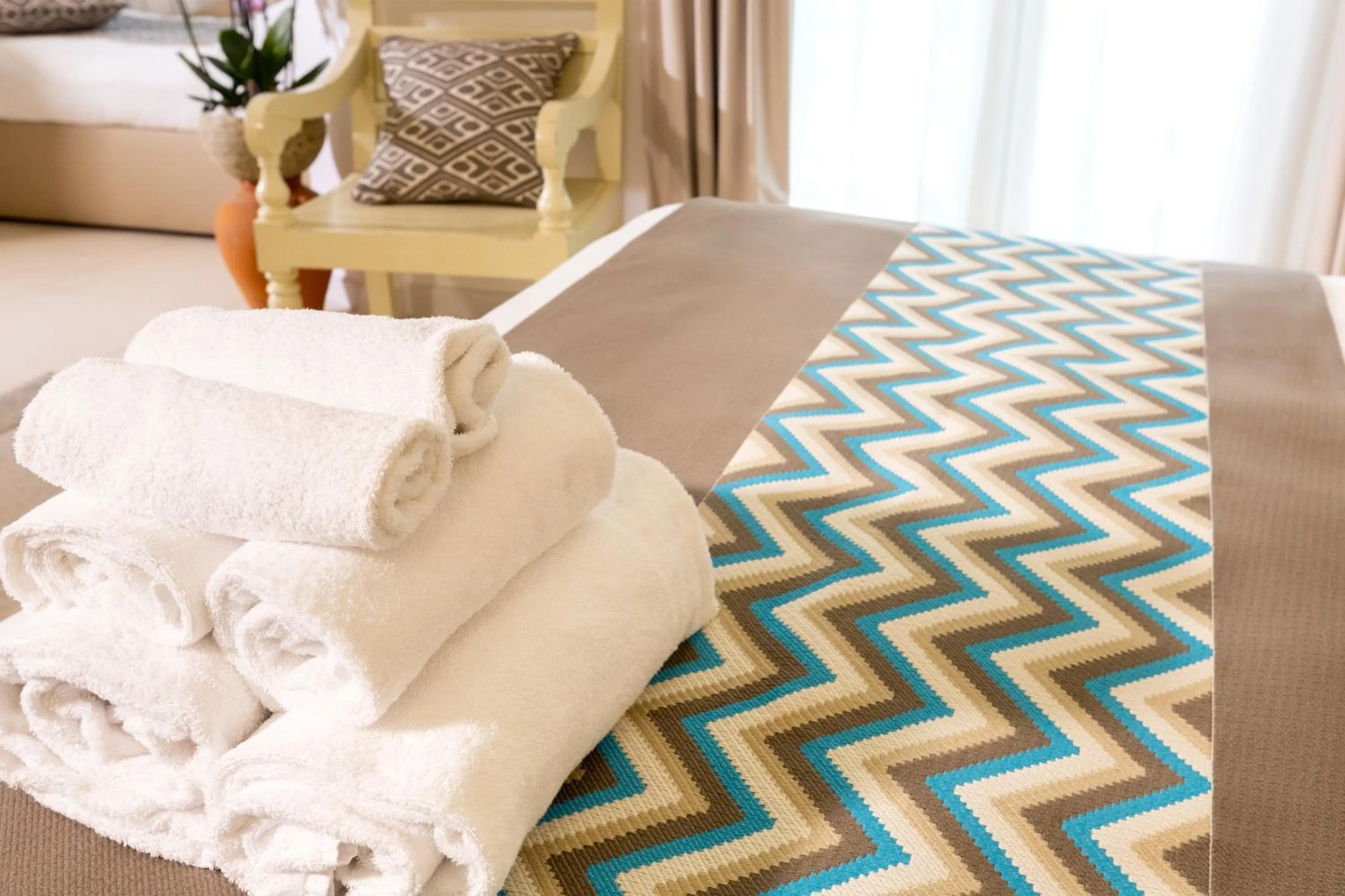 Bed in Hotel Moresco