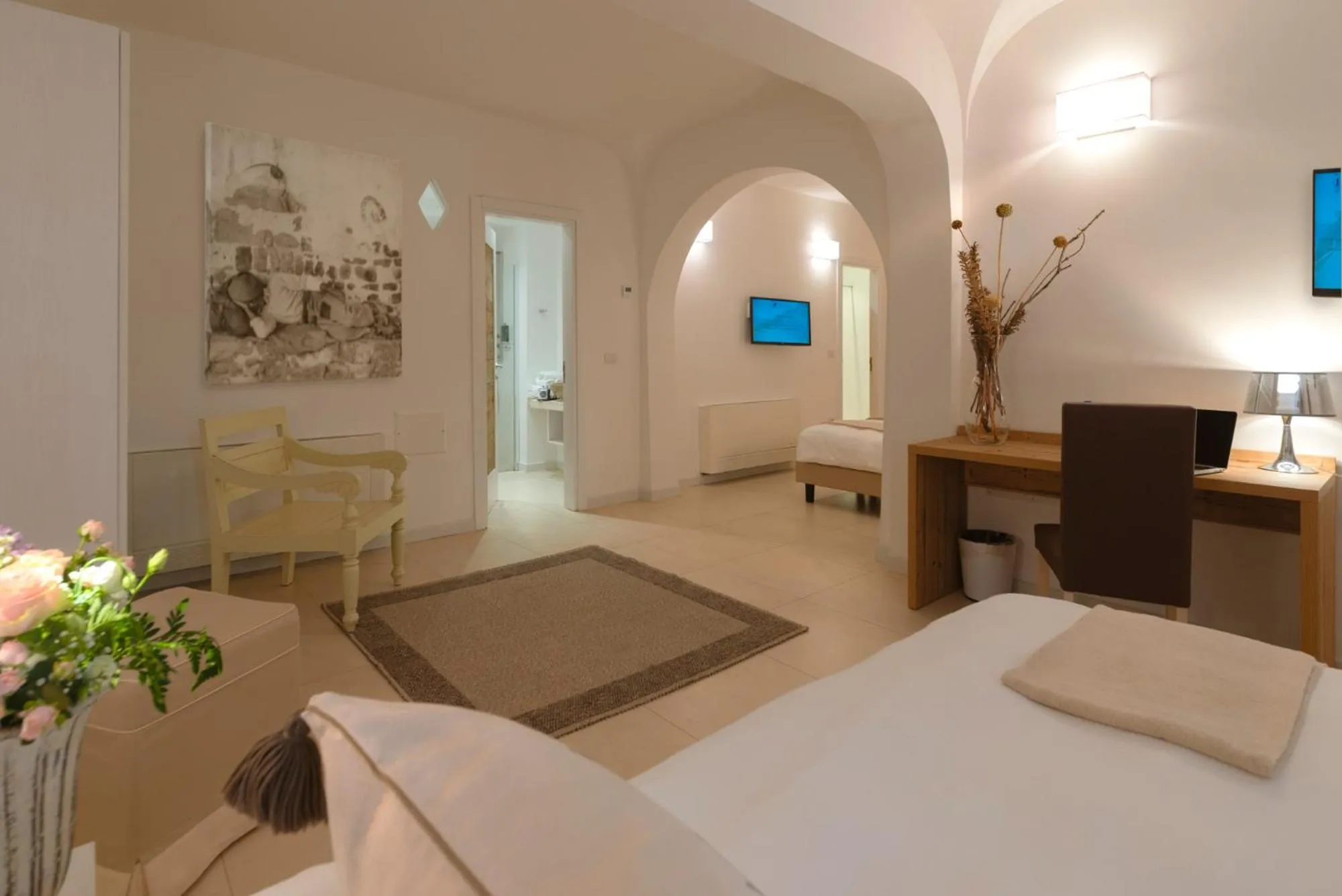 Bed in Hotel Moresco