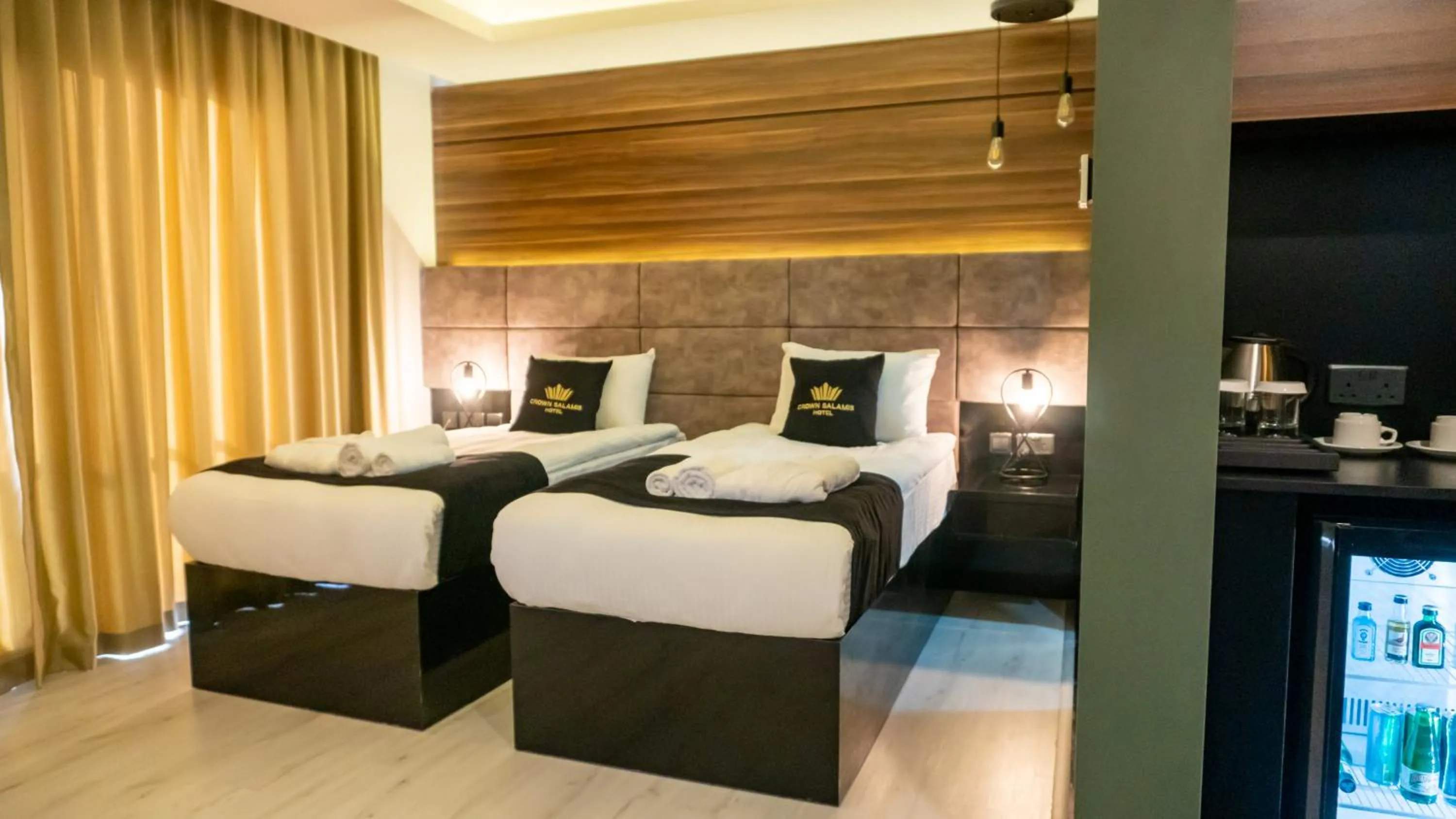 Bedroom, Bed in Crown Salamis Hotel