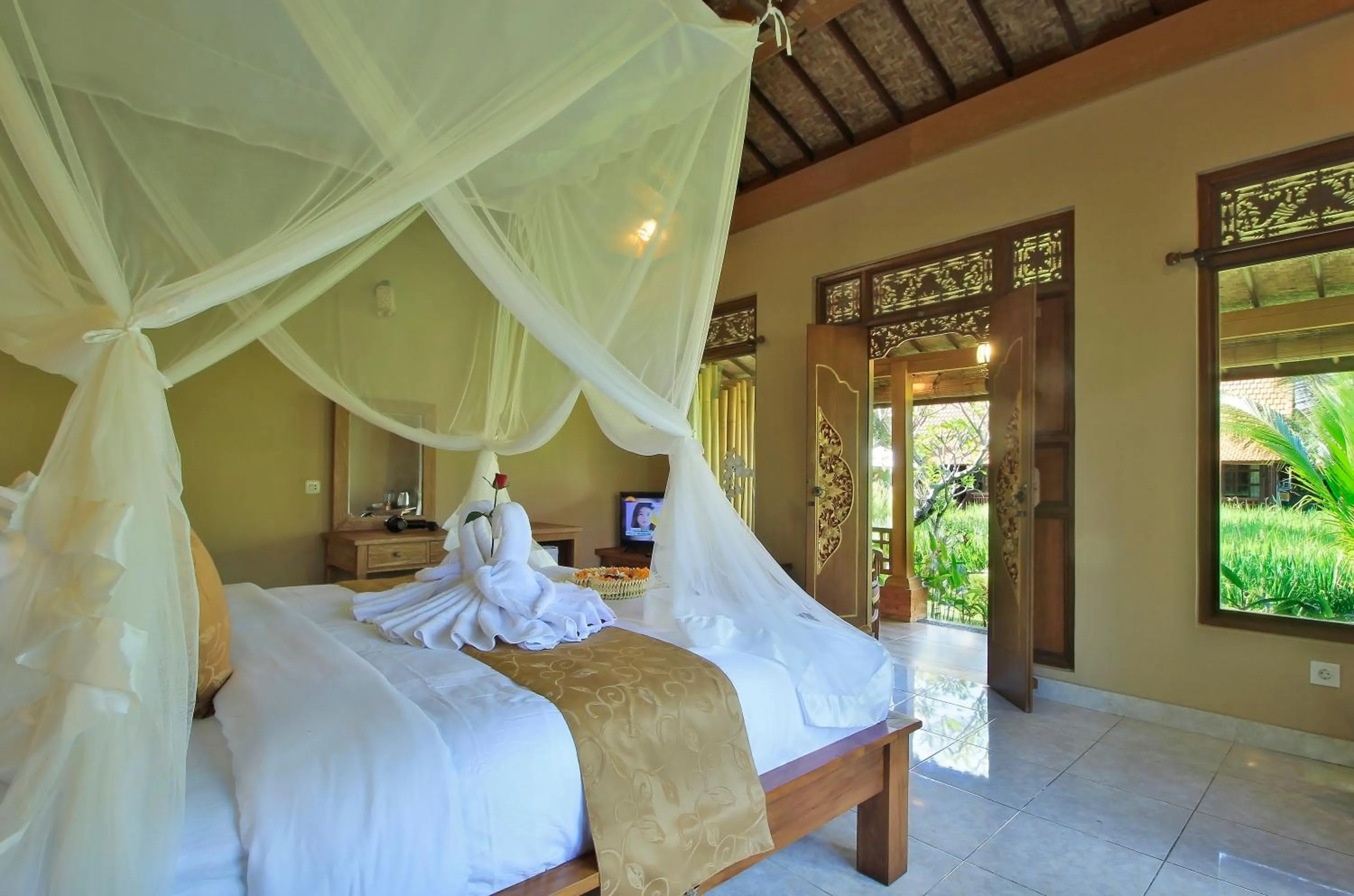 View (from property/room), Bed in Hanaya Ubud Villa