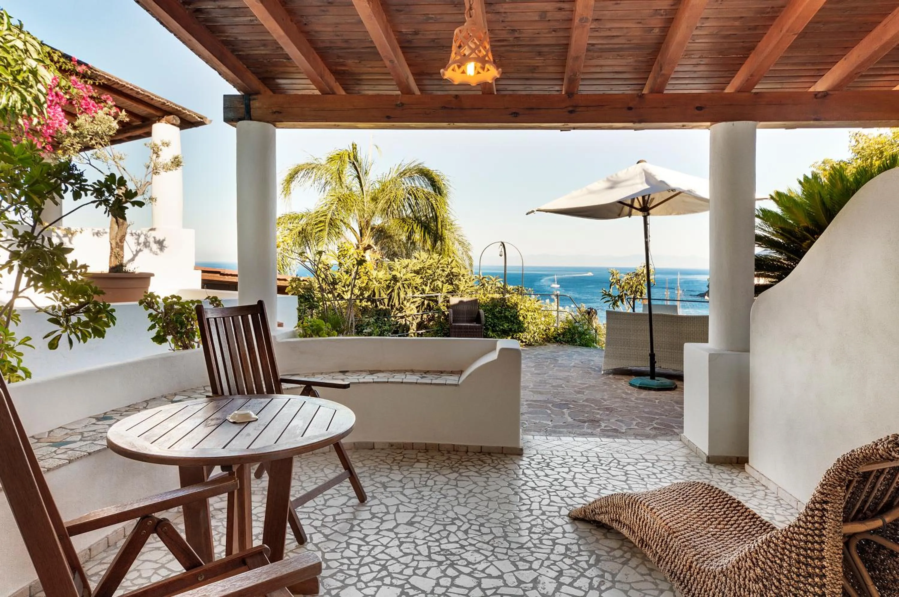 Balcony/Terrace in Hotel Villa Enrica - Aeolian Charme