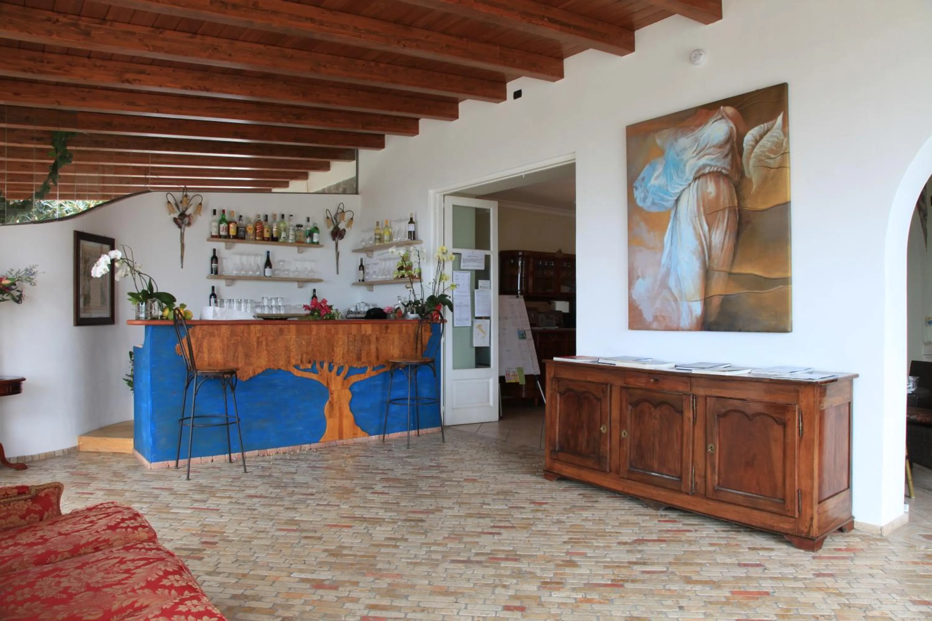 Lobby or reception in Hotel Villa Enrica - Aeolian Charme