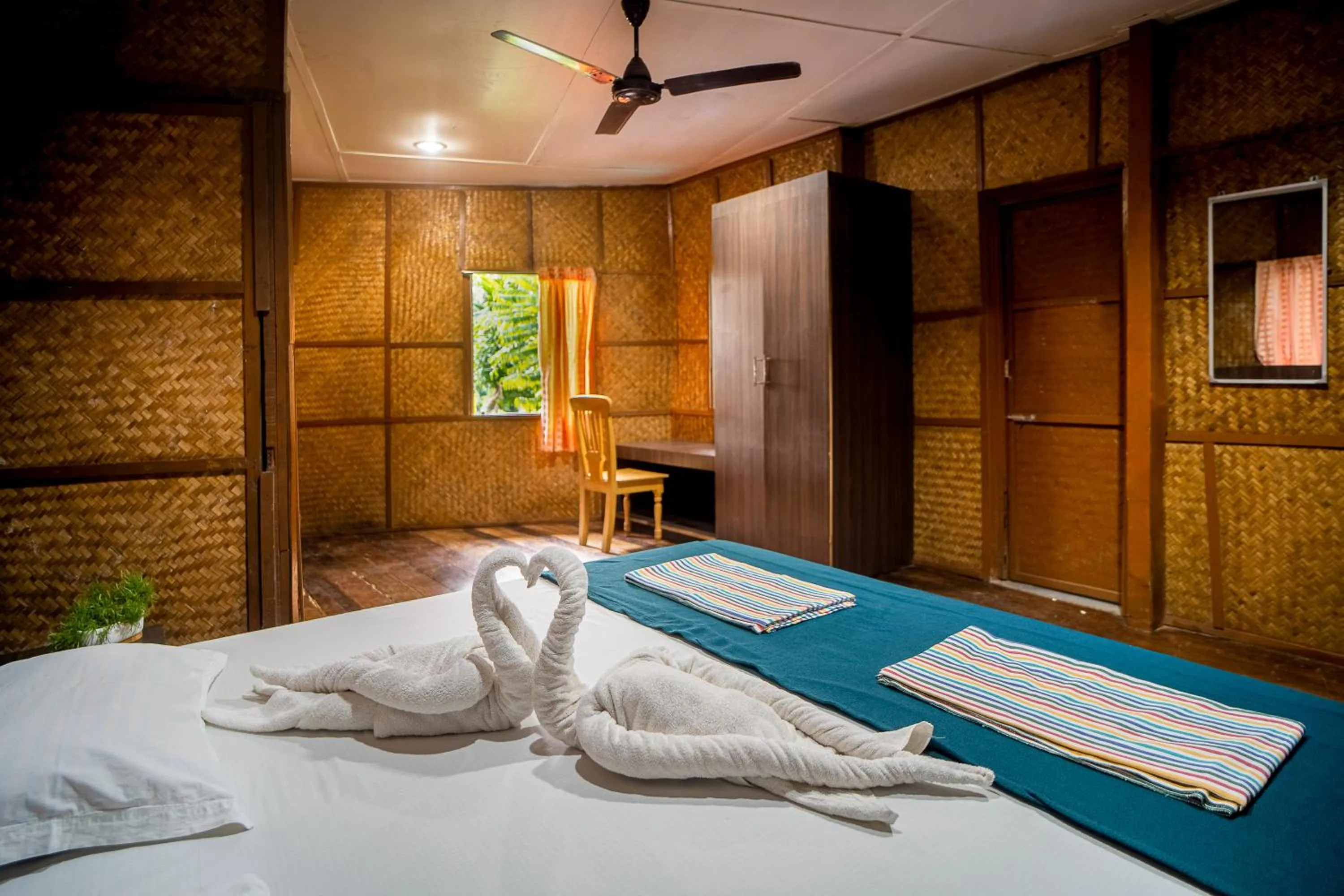 Bed in Palm Grove Eco Resort