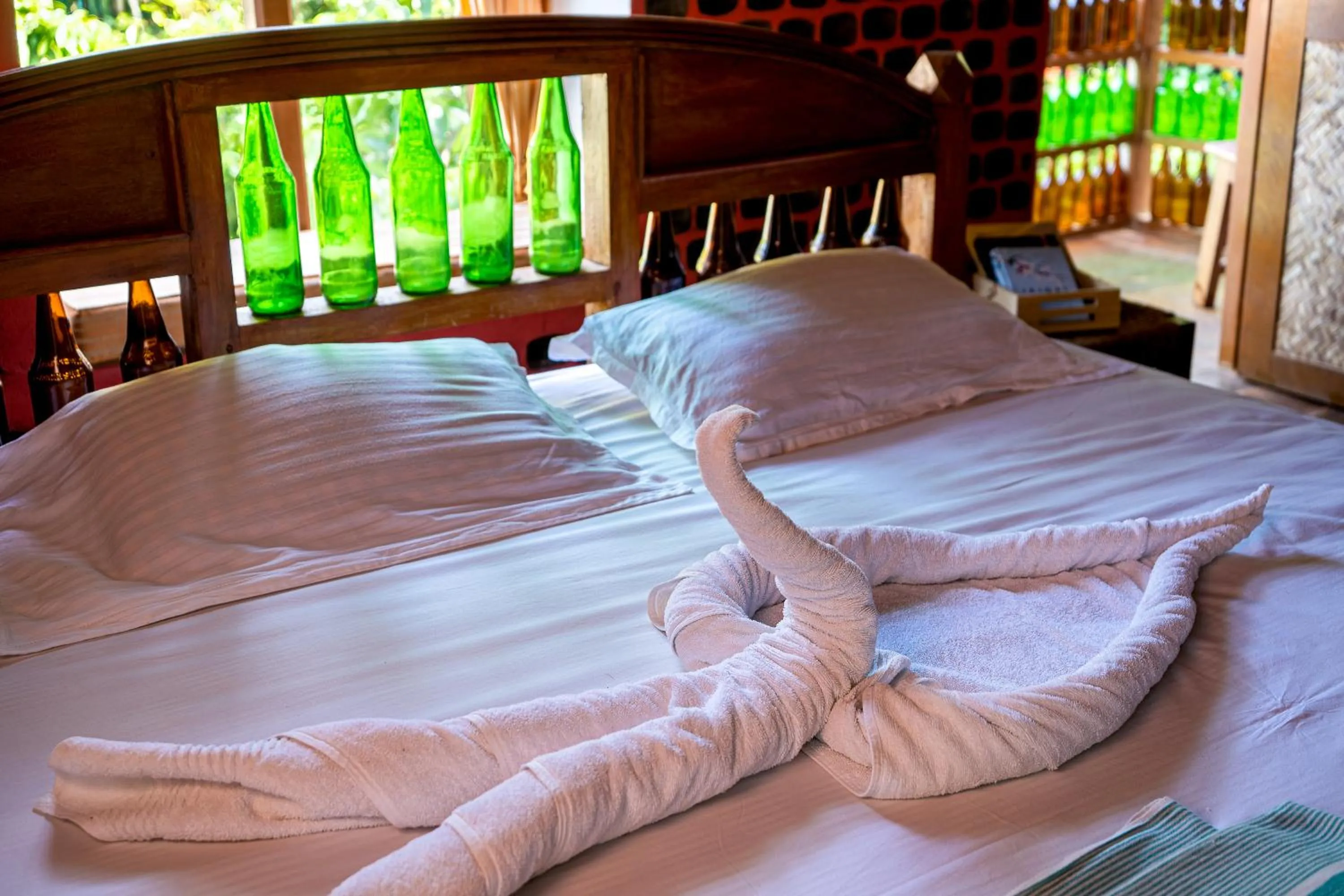 Bed in Palm Grove Eco Resort