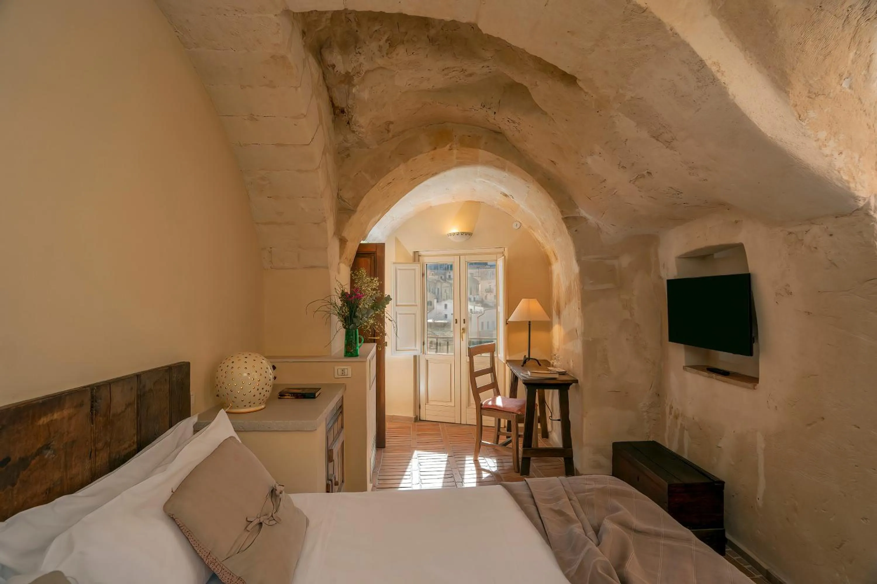 Photo of the whole room, Bed in Locanda Di San Martino Hotel & Thermae Romanae