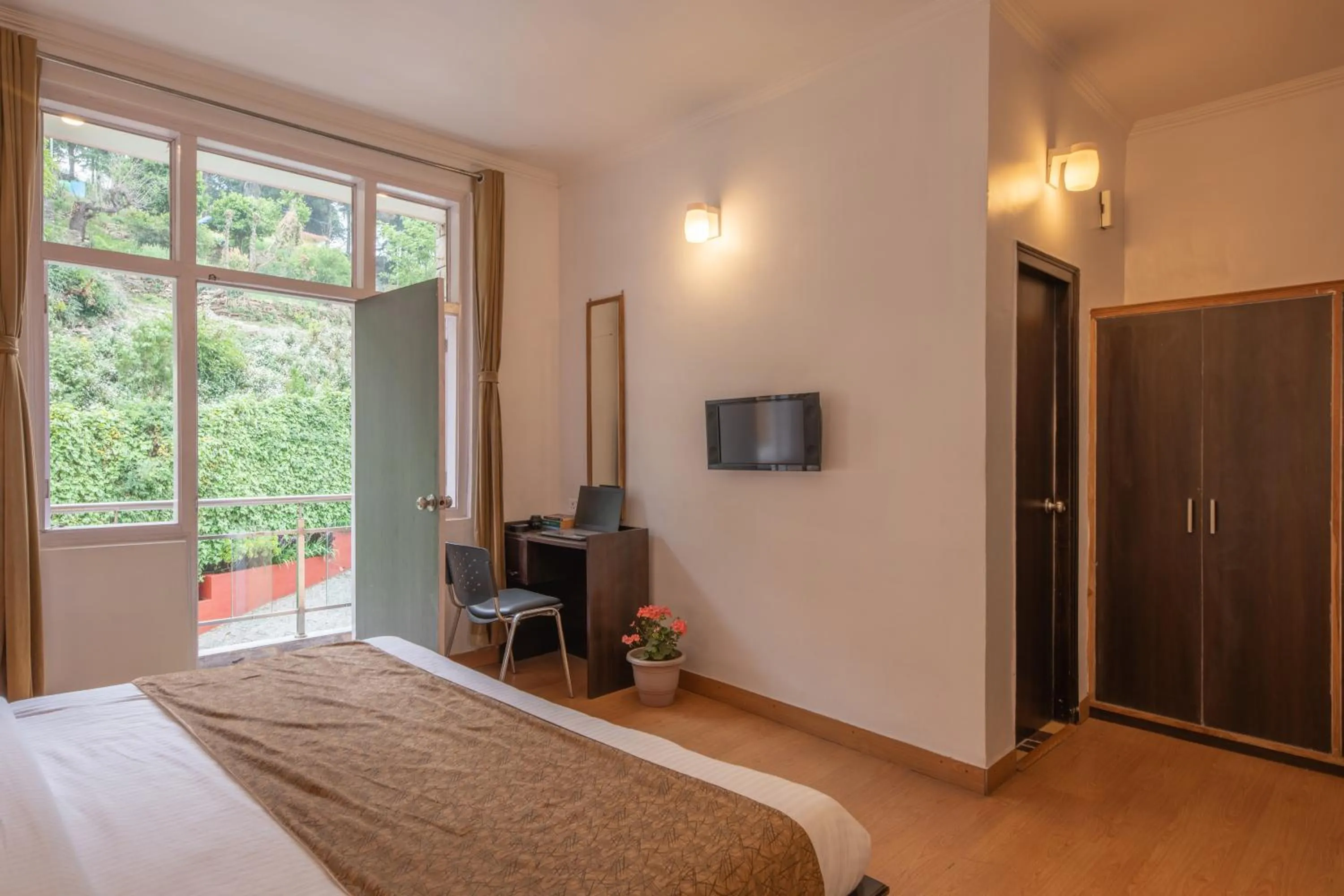 Bedroom, Bed in Binsar Eco Resort, Binsar - Uttarakhand