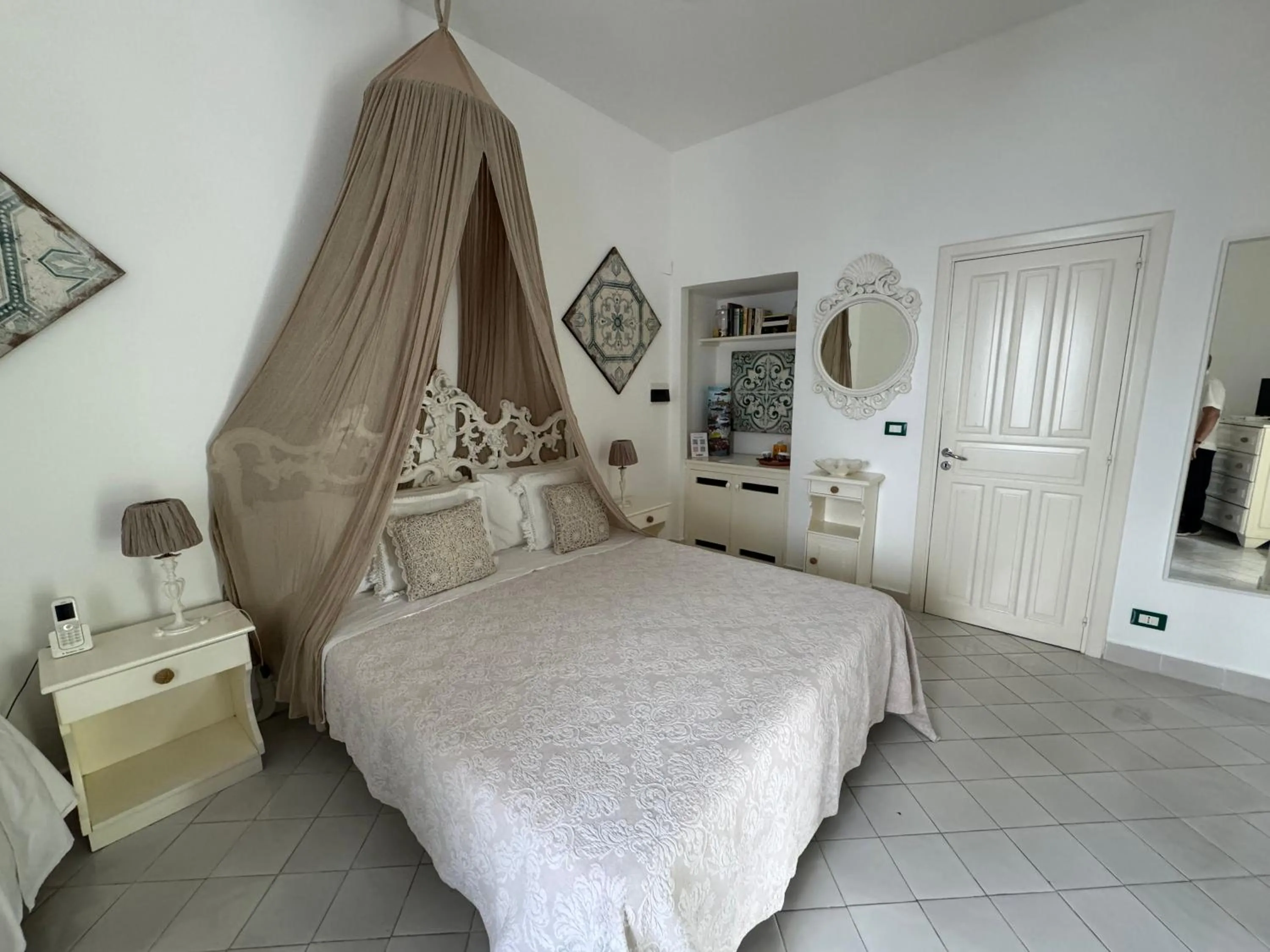 Bed in Hotel Lisca Bianca