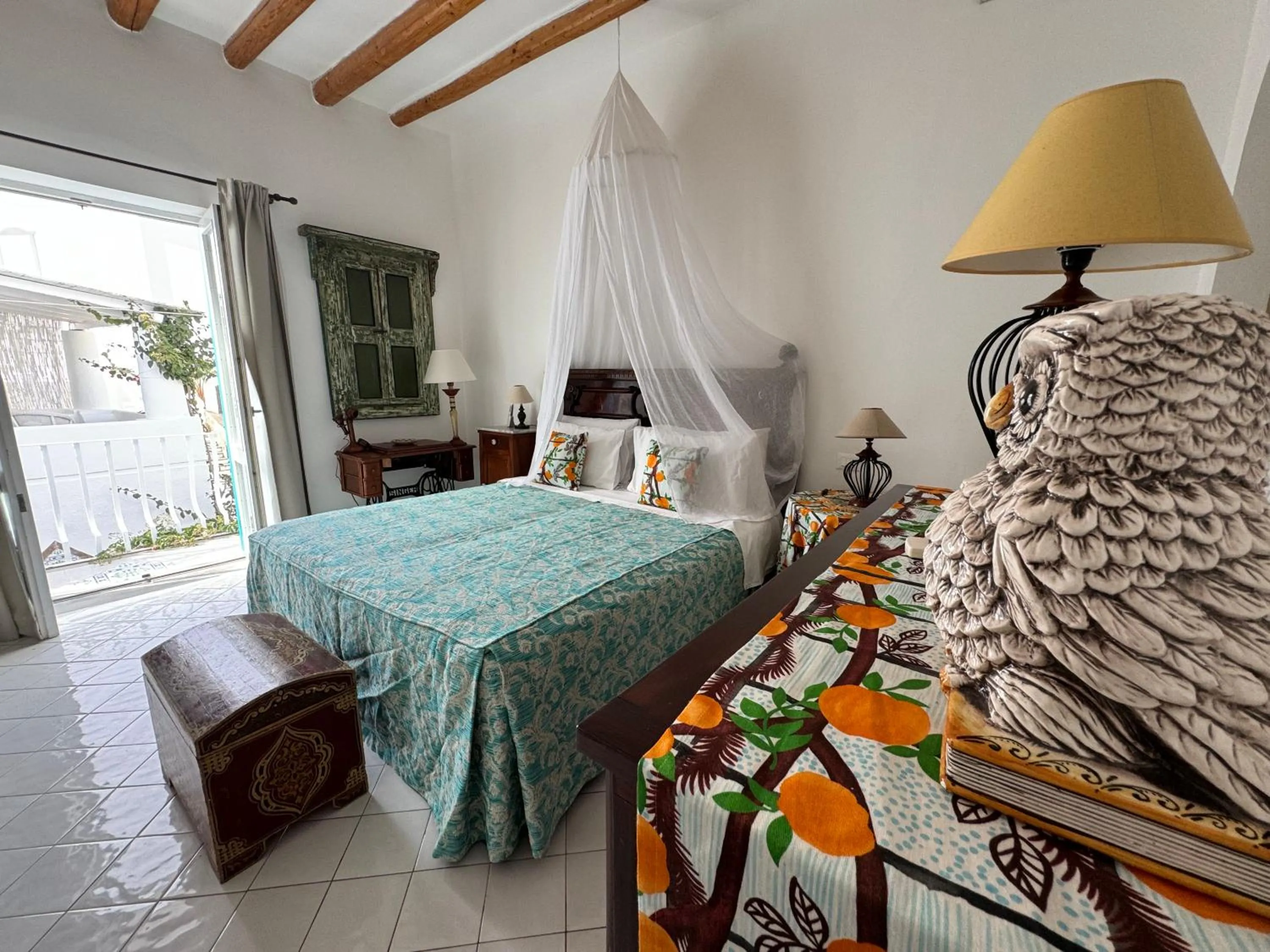 Bed in Hotel Lisca Bianca