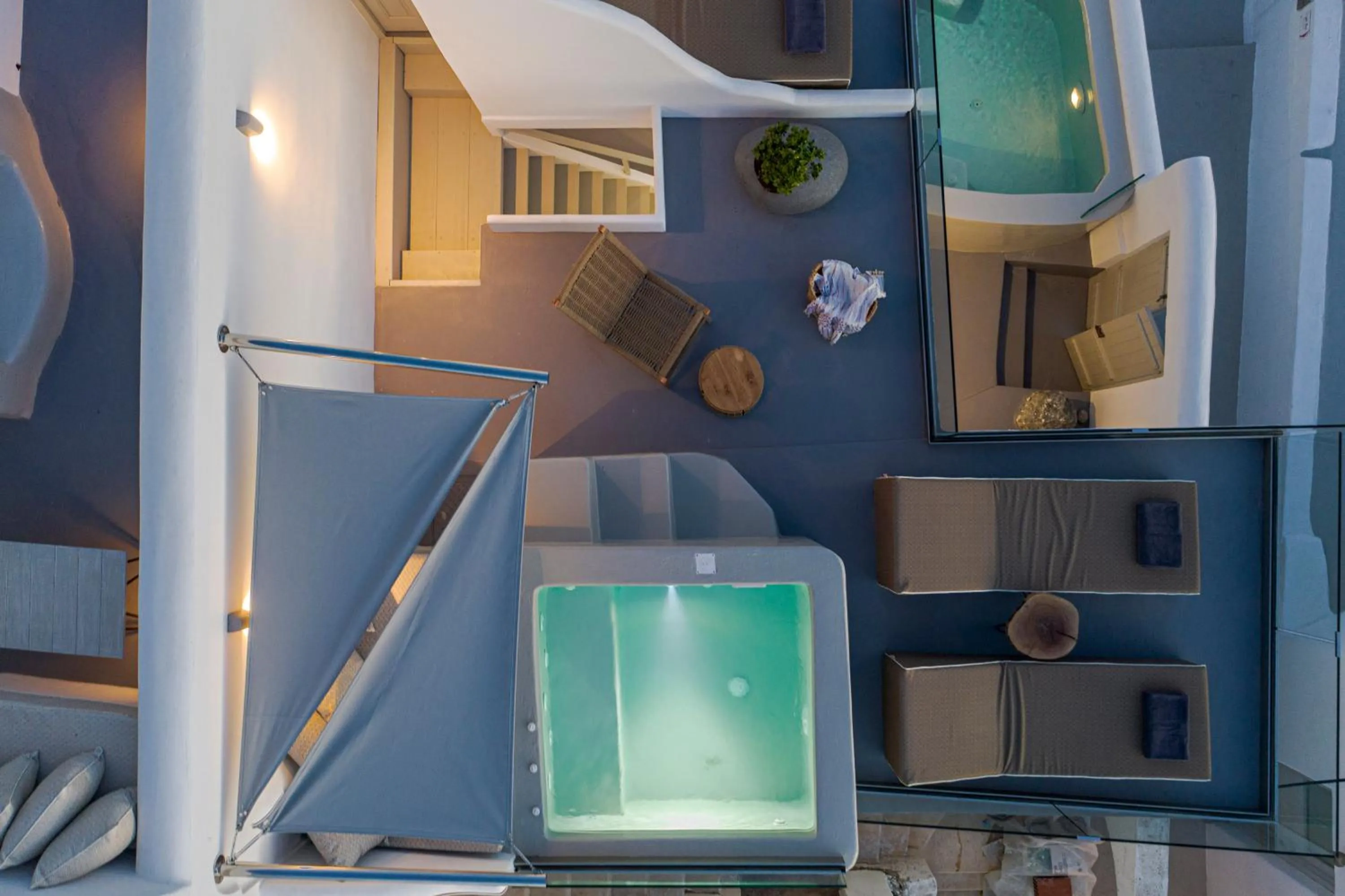 Balcony/Terrace in Kaleidoscope Imerovigli Suites