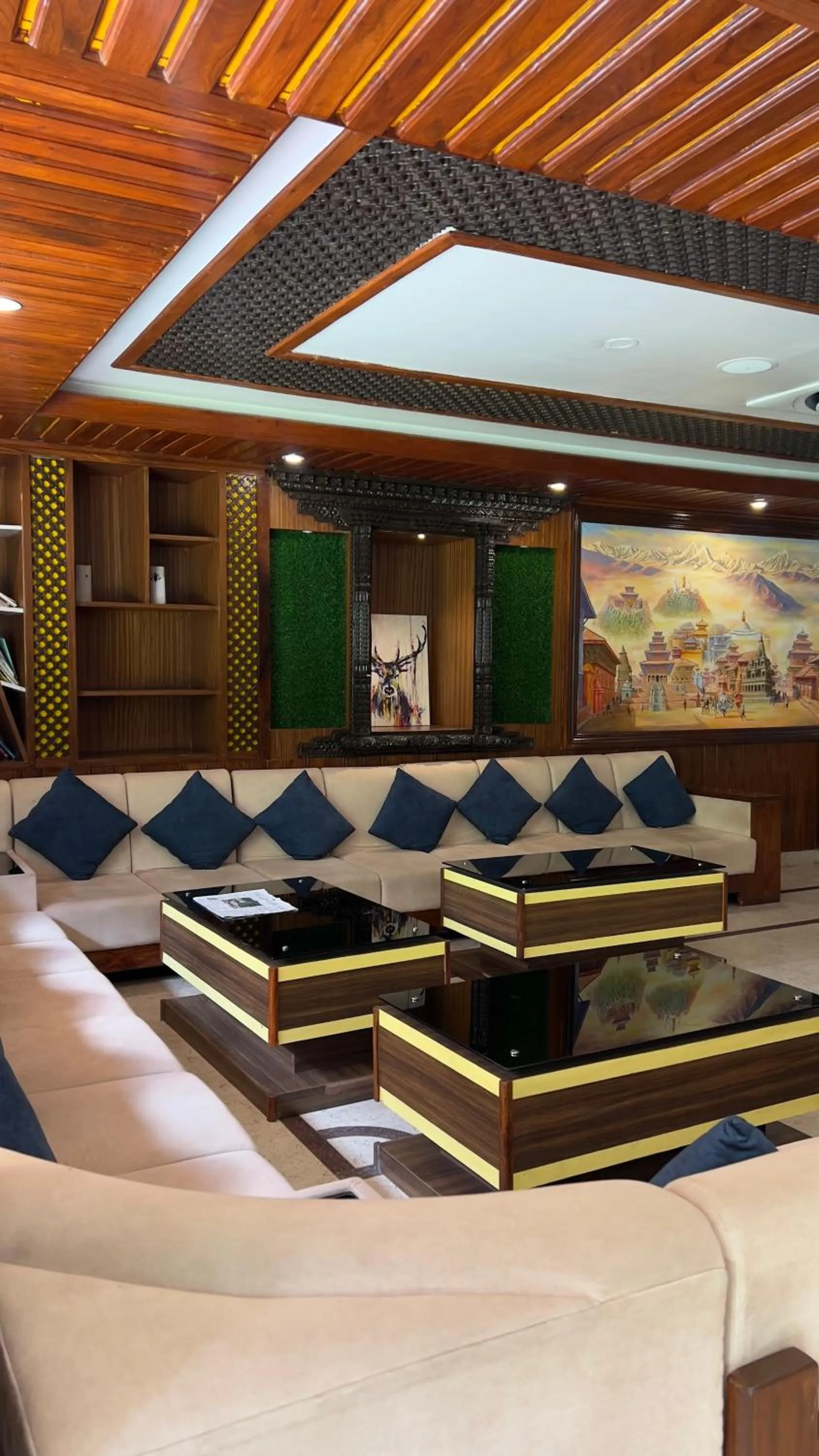Lobby or reception in Hotel Kailash Kutee
