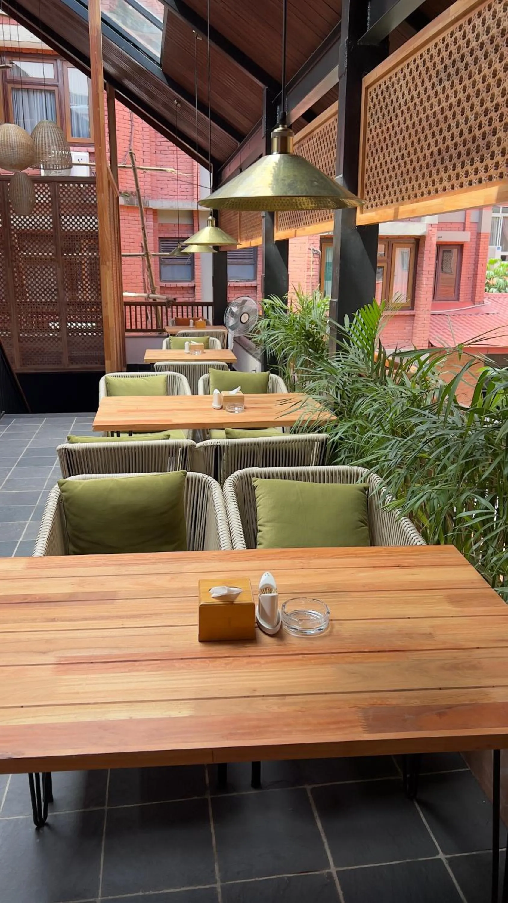 Seating area in Hotel Kailash Kutee