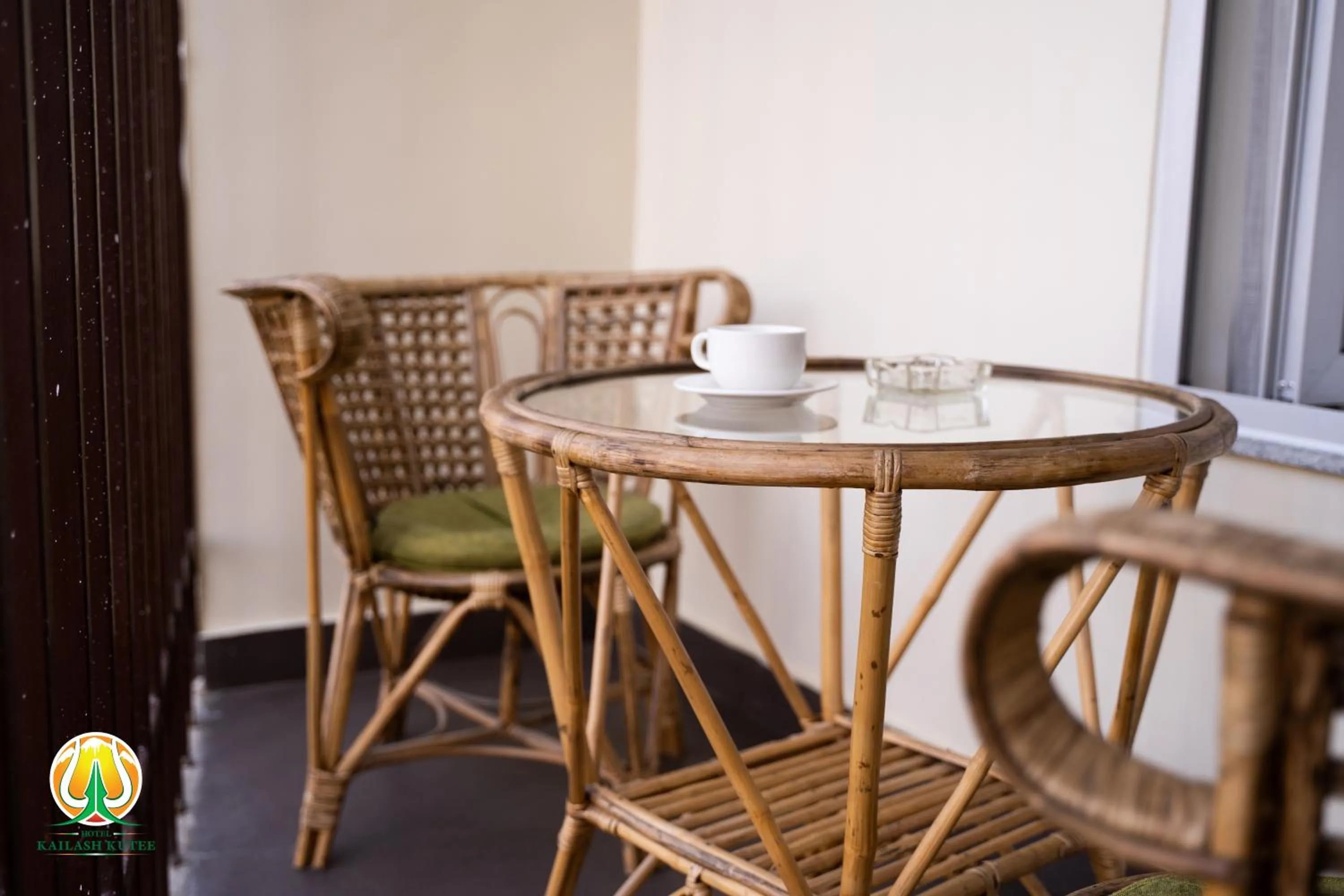 Seating area in Hotel Kailash Kutee