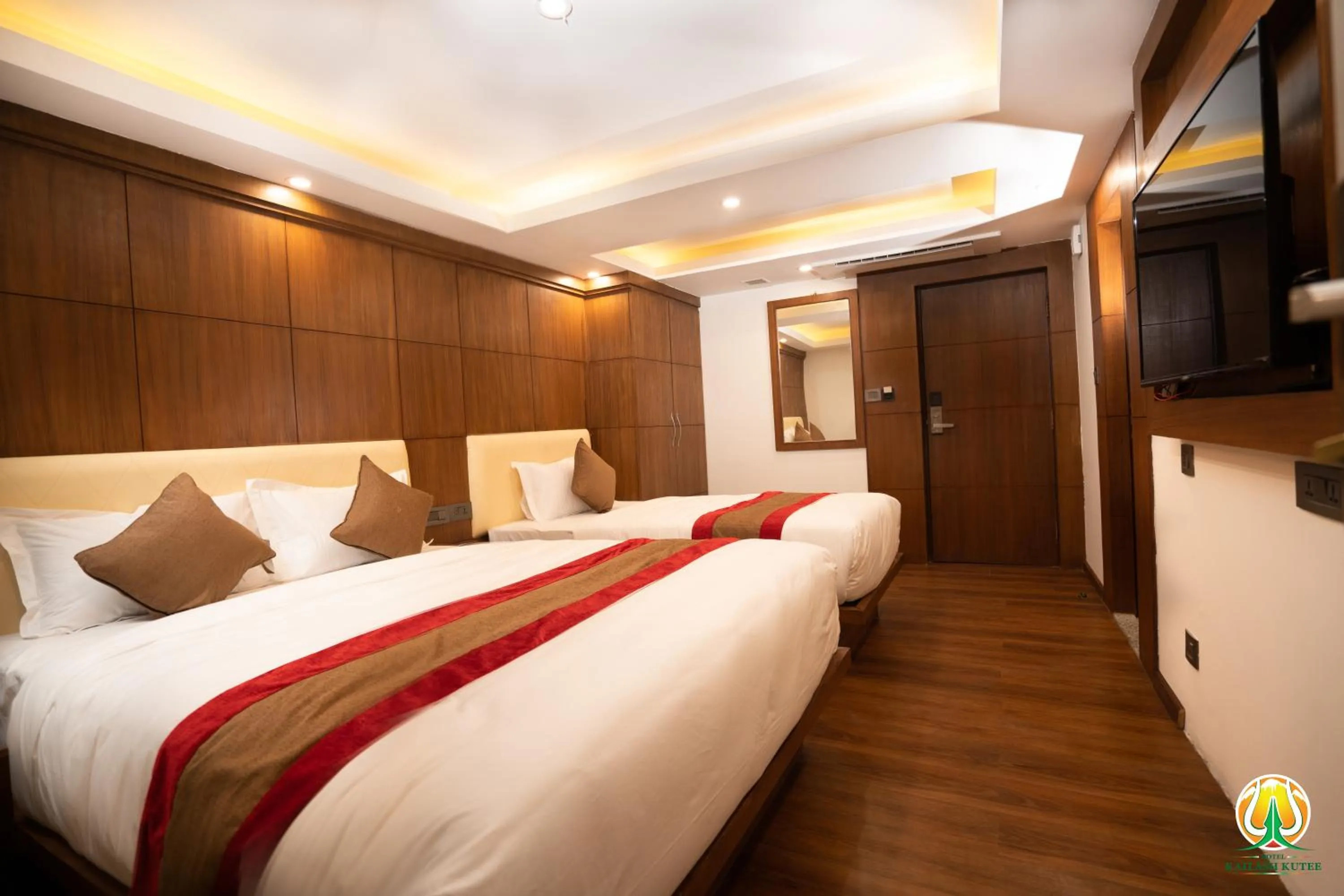 Photo of the whole room, Bed in Hotel Kailash Kutee