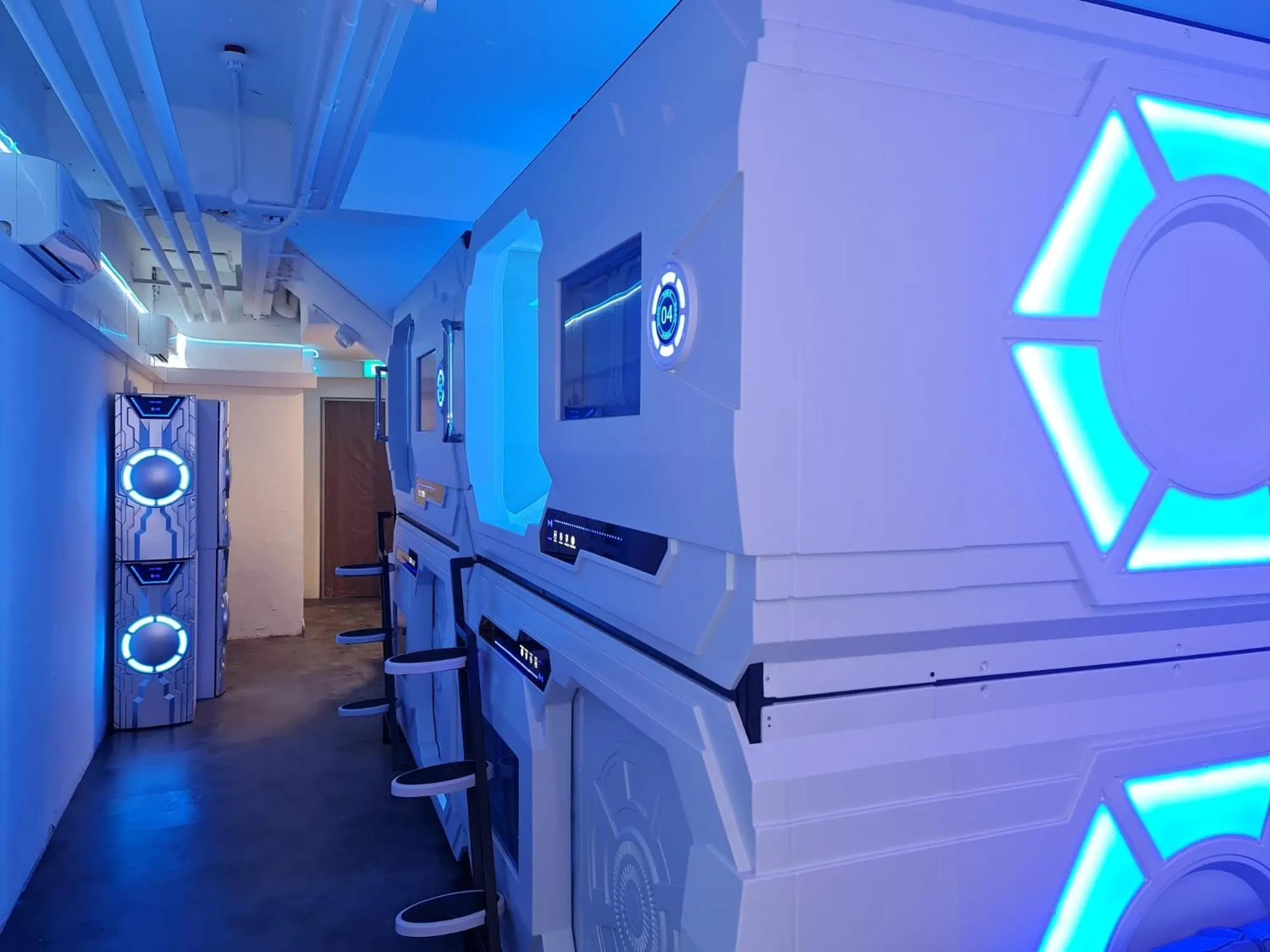 Bedroom in Galaxy Pods Capsule Hotel Boat Quay