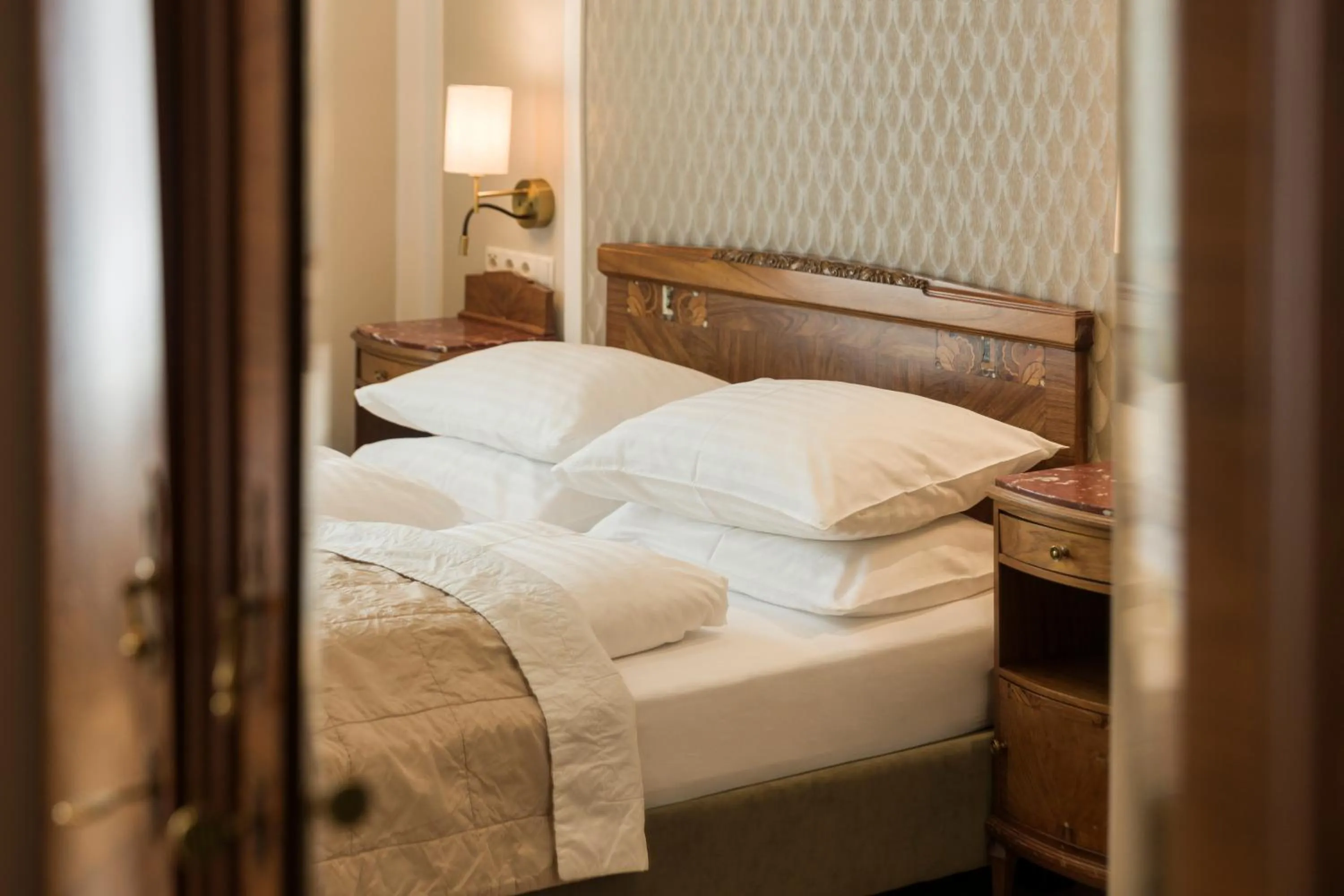 Bedroom, Bed in Hotel Europa Splendid