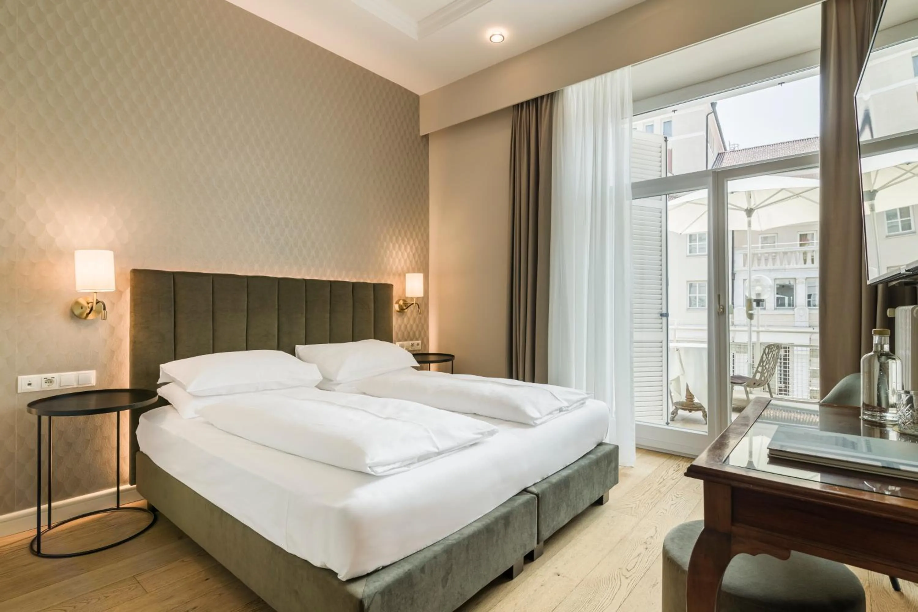 Bedroom, Bed in Hotel Europa Splendid