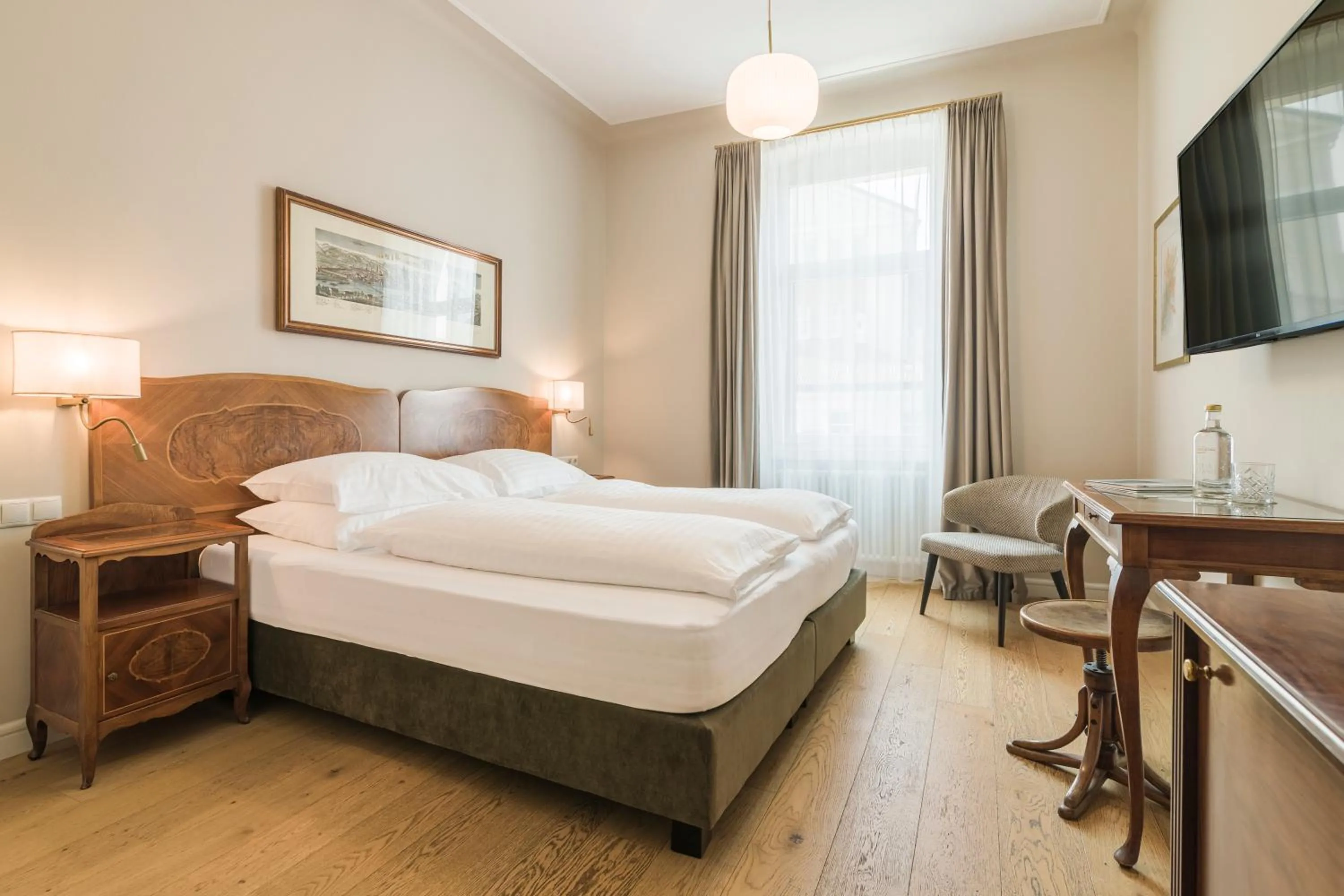 Bedroom, Bed in Hotel Europa Splendid