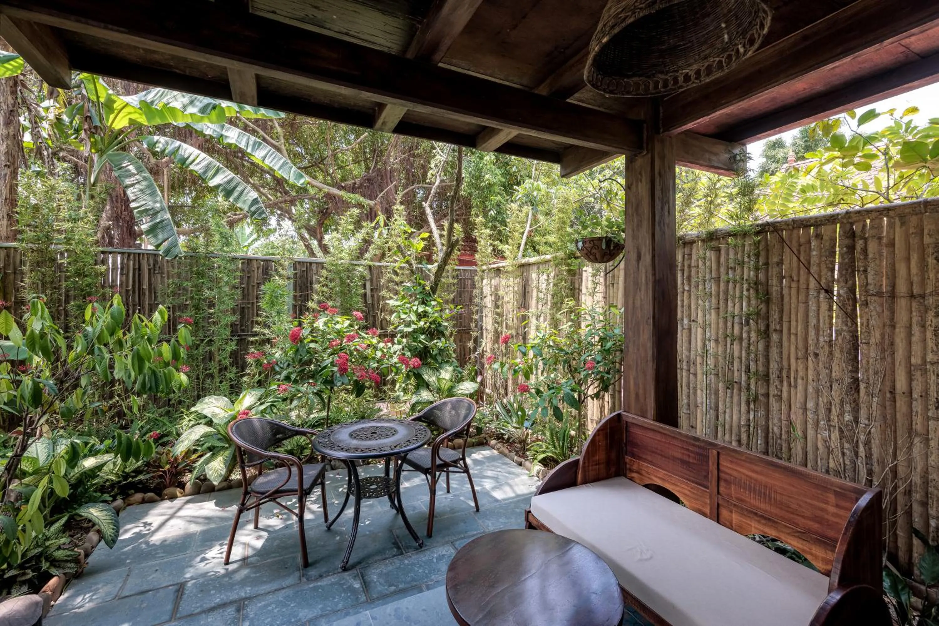 Patio in ChezCao Rice Field Ecolodge Ninh Binh