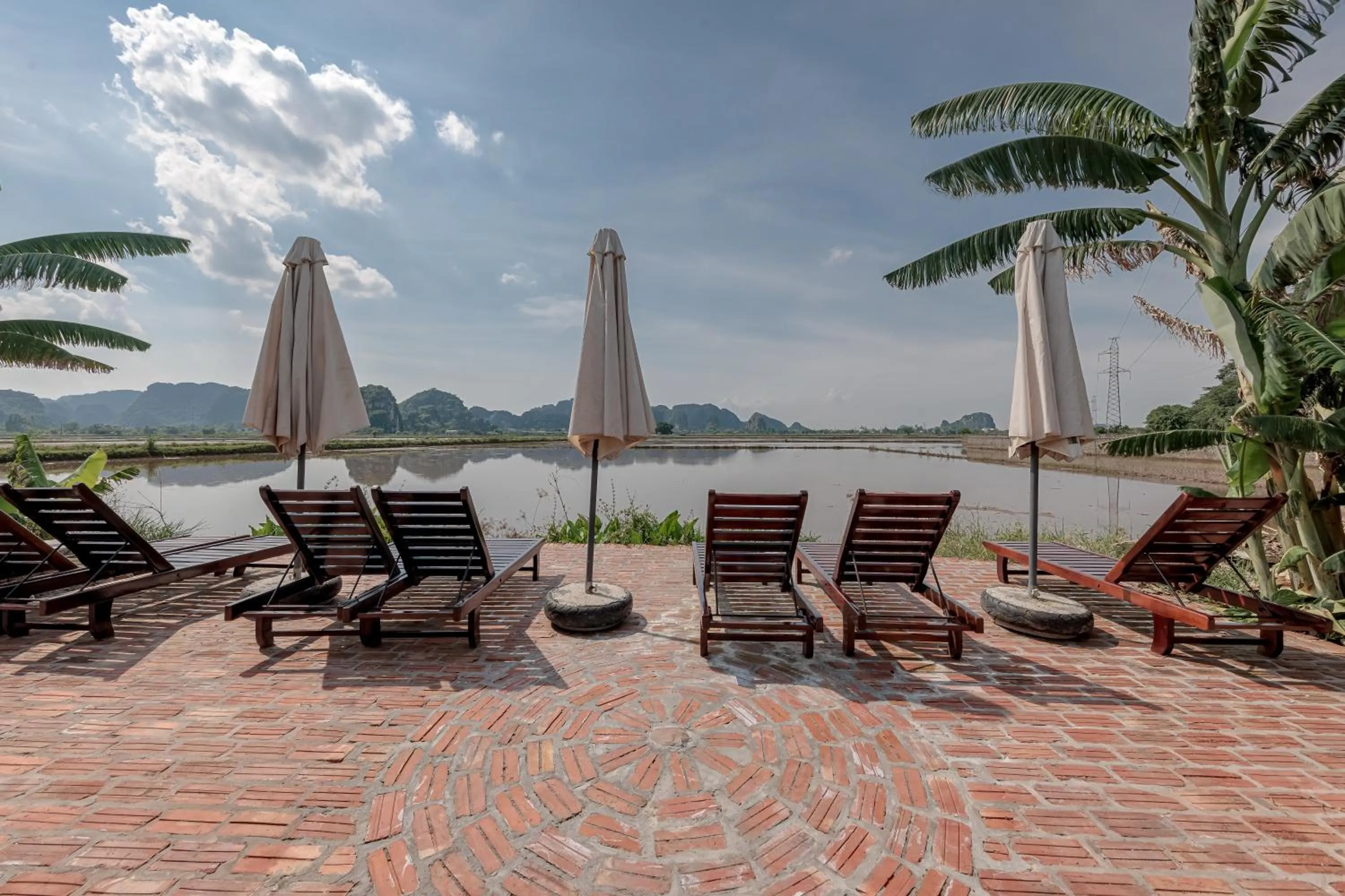 Natural landscape in ChezCao Rice Field Ecolodge Ninh Binh