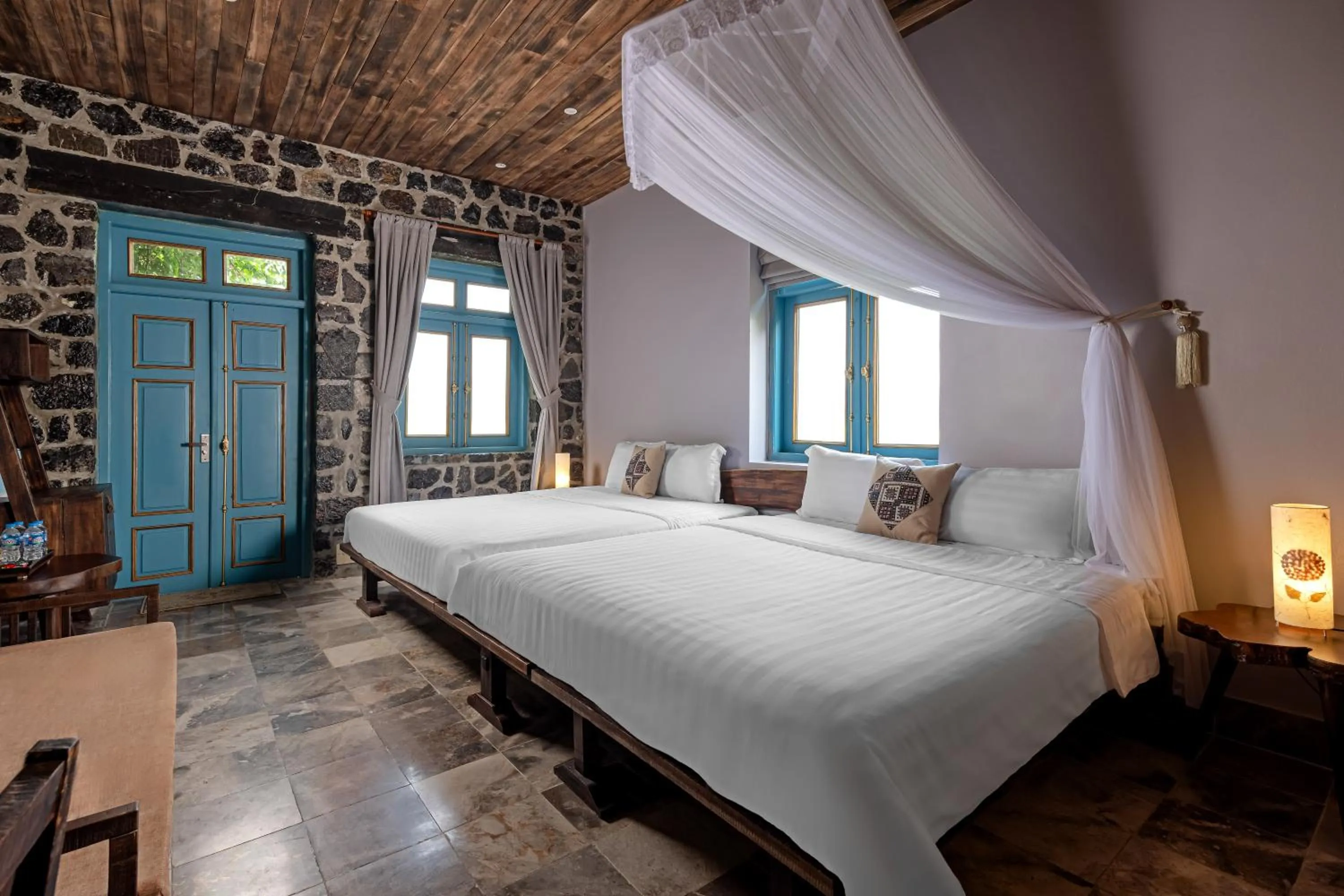 Photo of the whole room, Bed in ChezCao Rice Field Ecolodge Ninh Binh