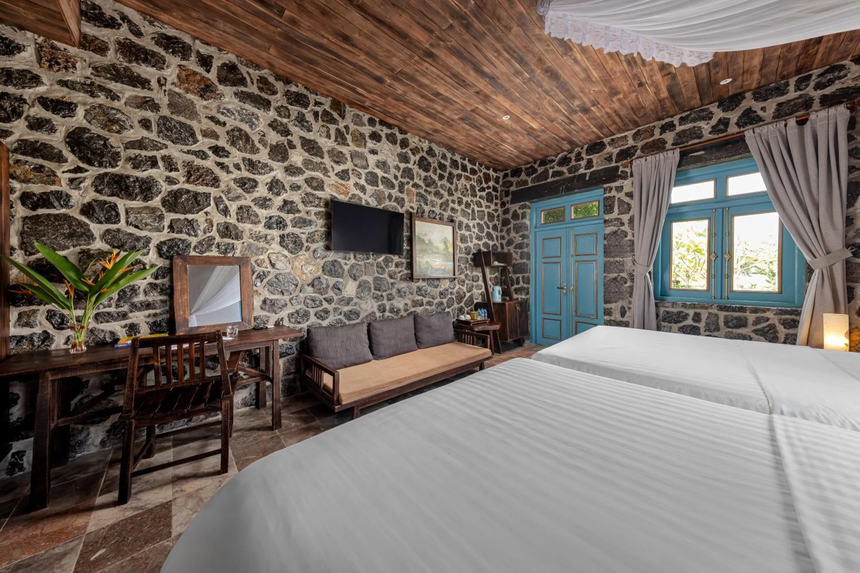 Bedroom, Bed in ChezCao Rice Field Ecolodge Ninh Binh