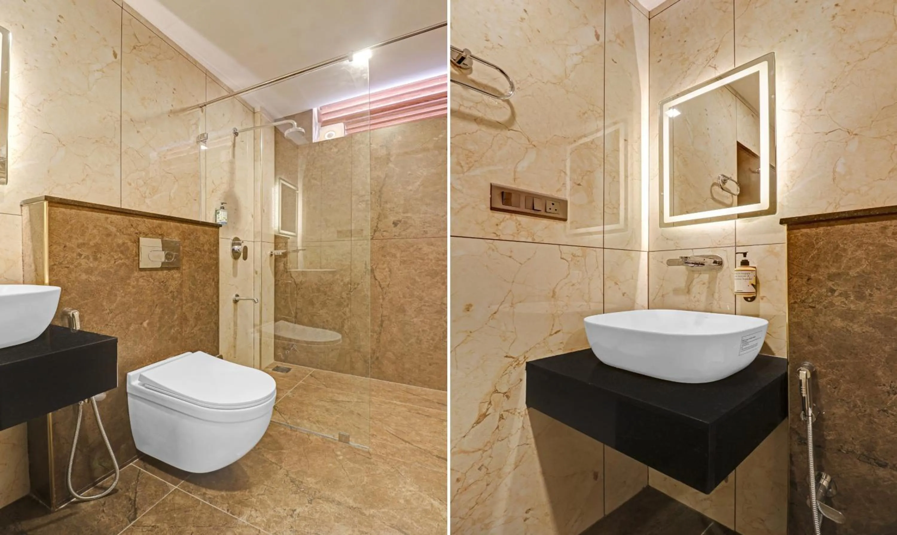 Bathroom in Treebo Grand Vistara Airport Suites