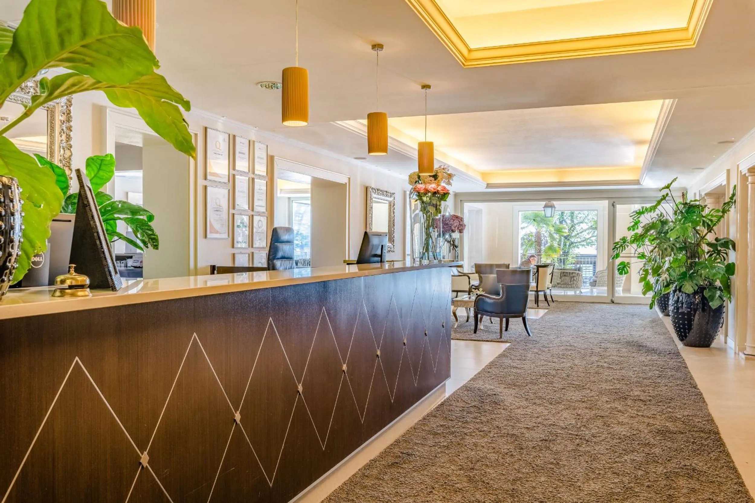 Lobby or reception in Villa Rosa Hotel Desenzano