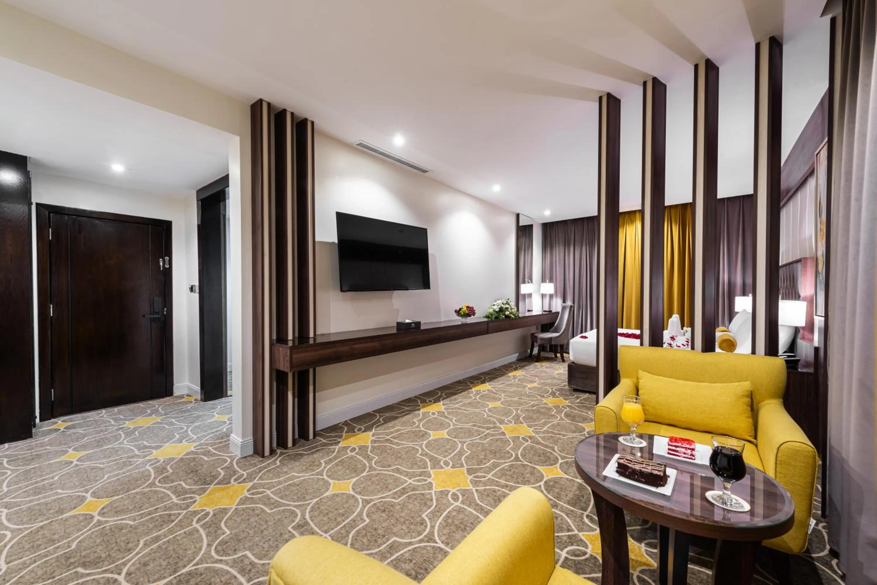 Bed in Abha Gardn Millennium Hotel