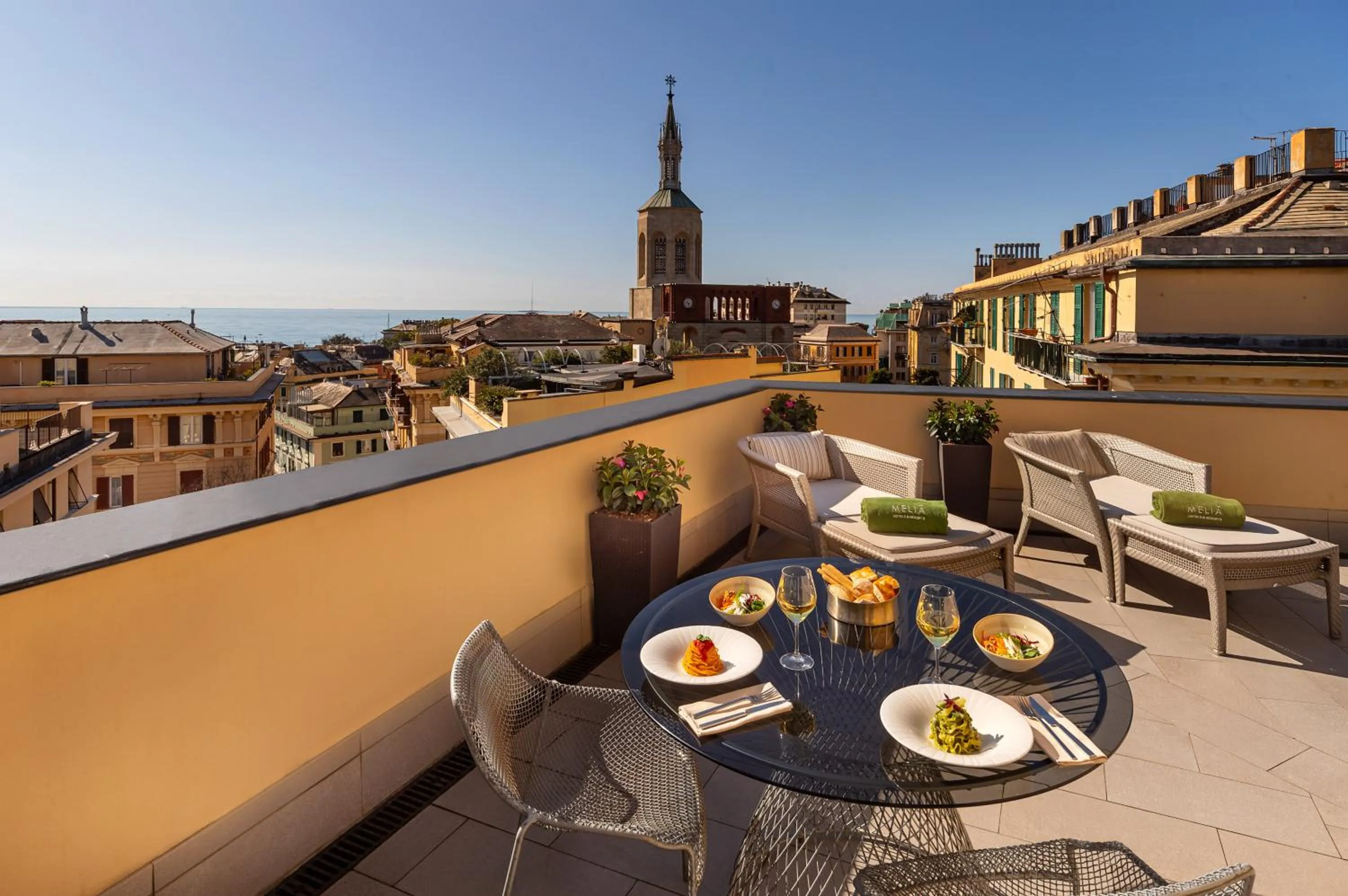 Balcony/Terrace in Meliá Genova