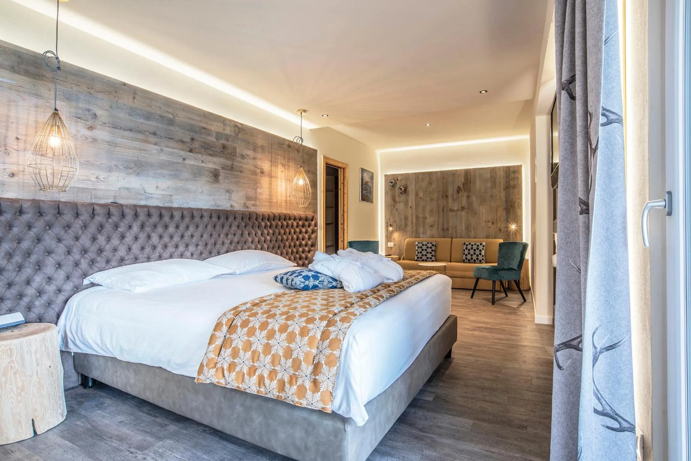 Bed in Alp Wellness Sport Hotel Panorama