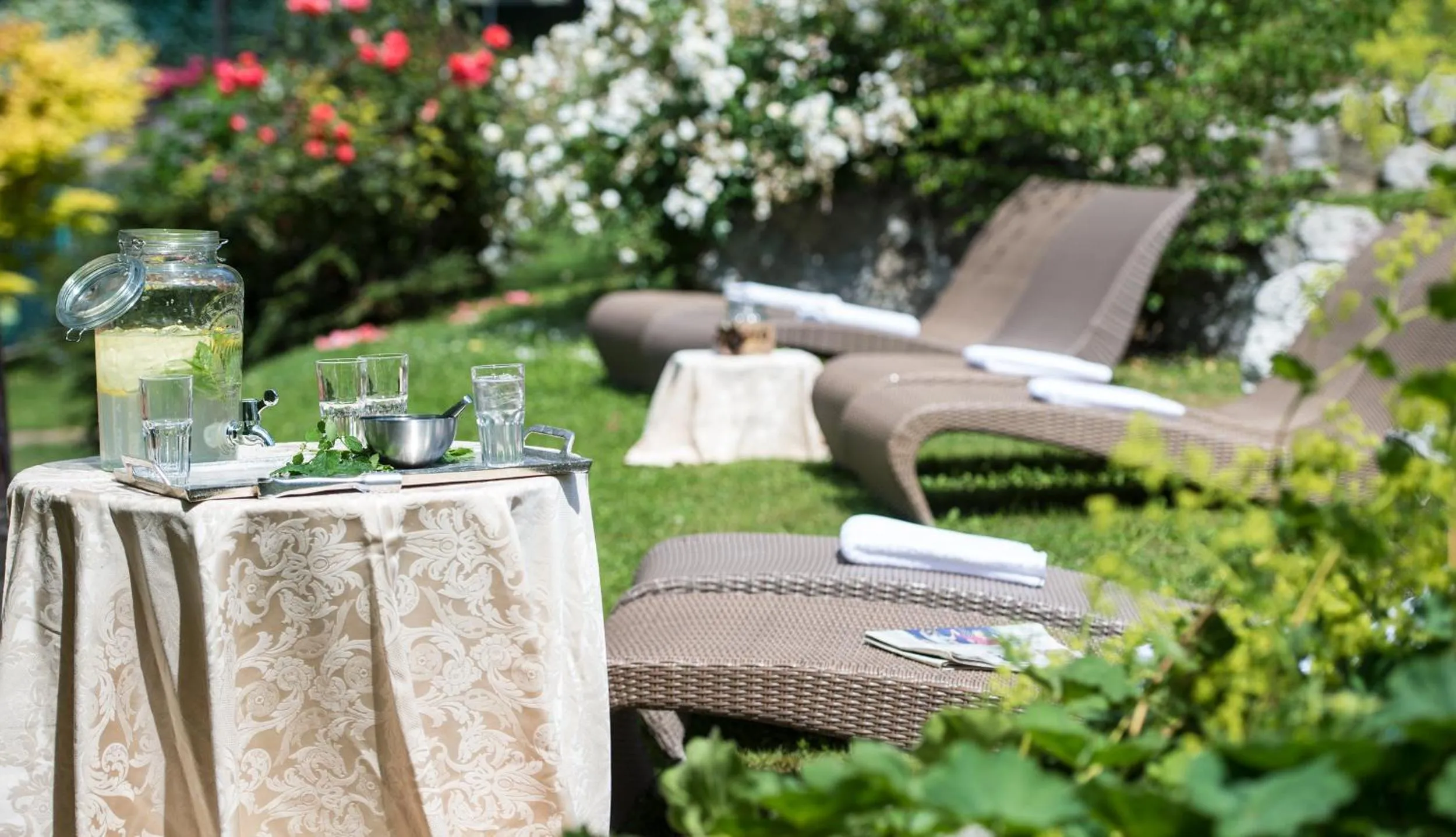 Garden in Alp Wellness Sport Hotel Panorama