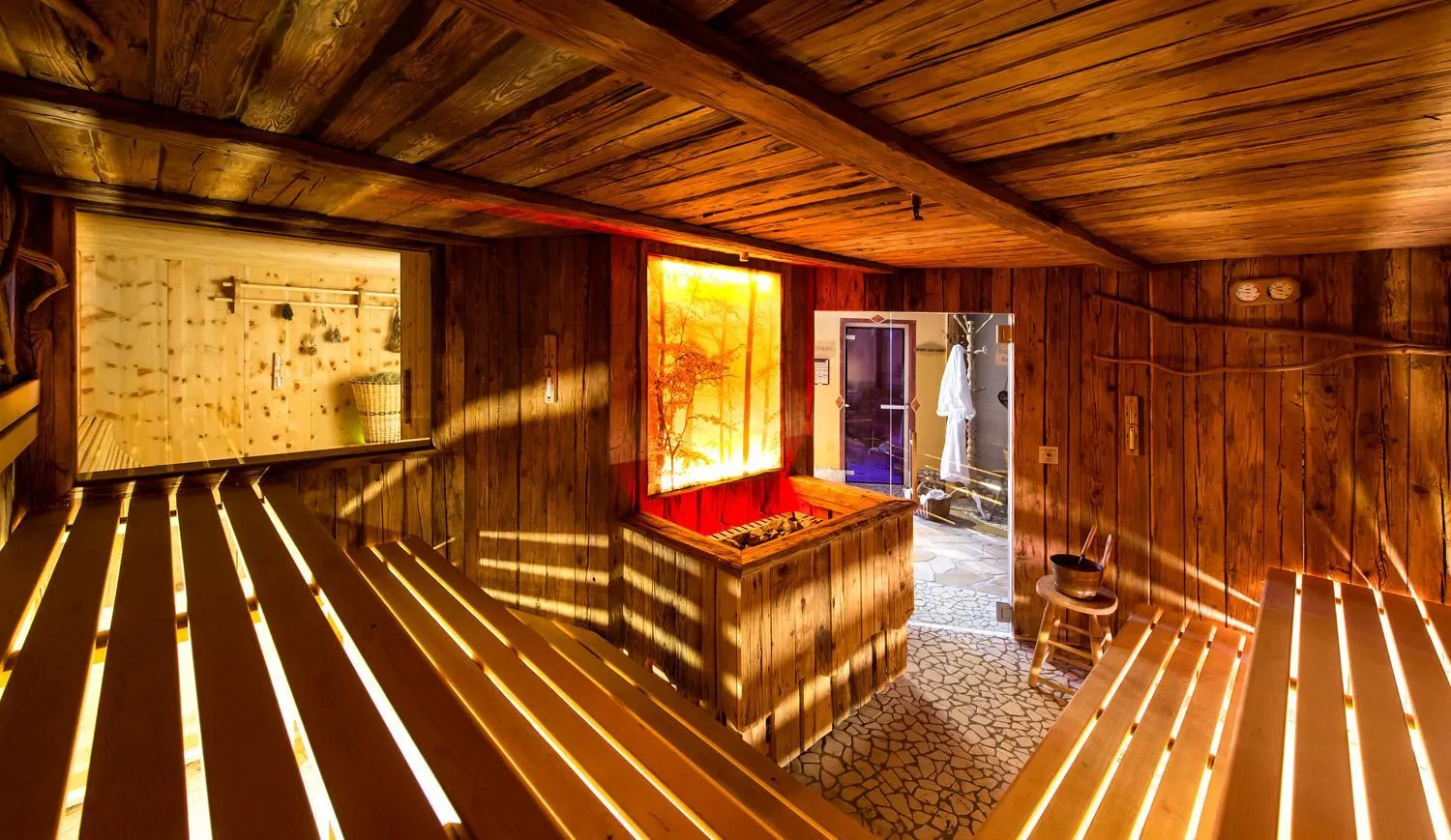 Sauna in Alp Wellness Sport Hotel Panorama