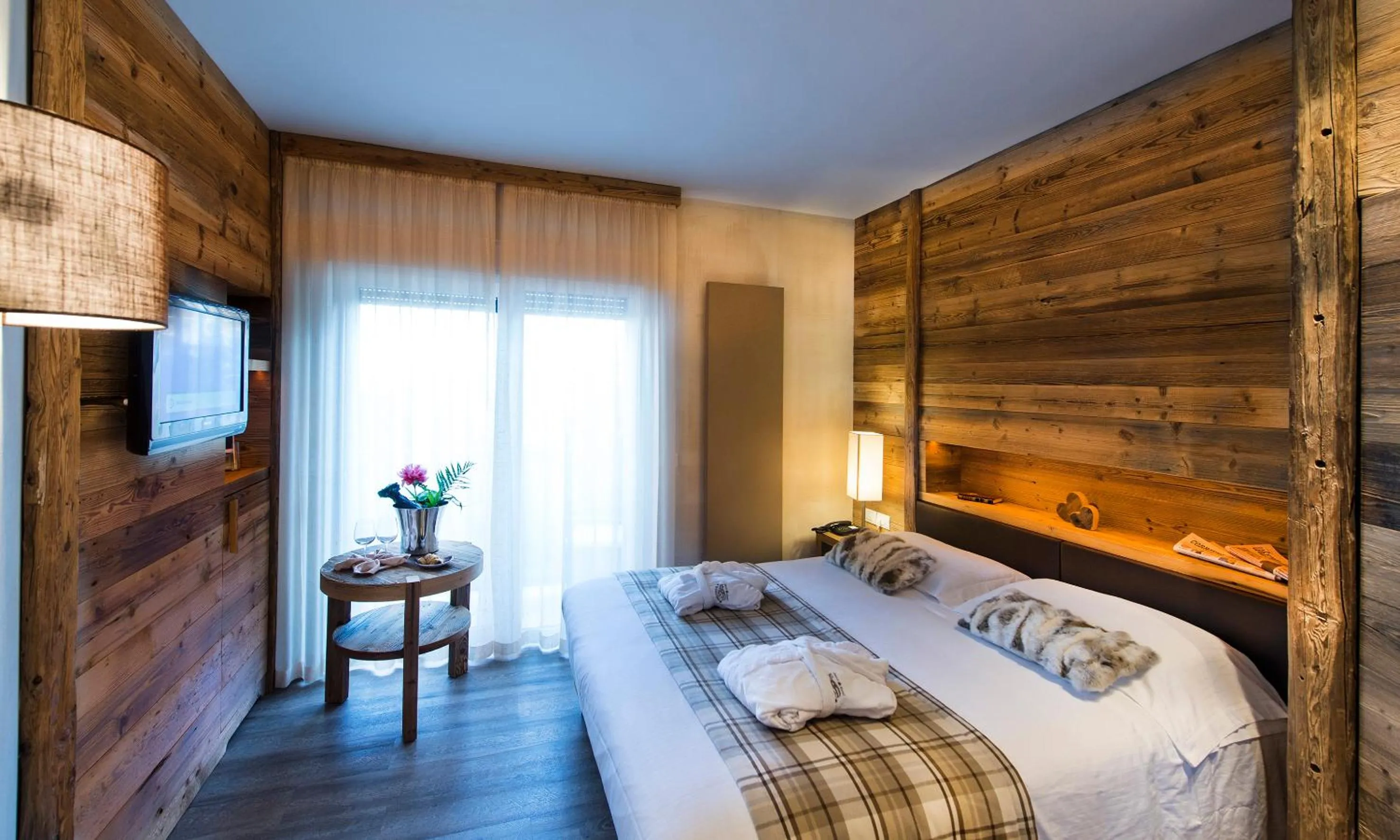 Bed in Alp Wellness Sport Hotel Panorama