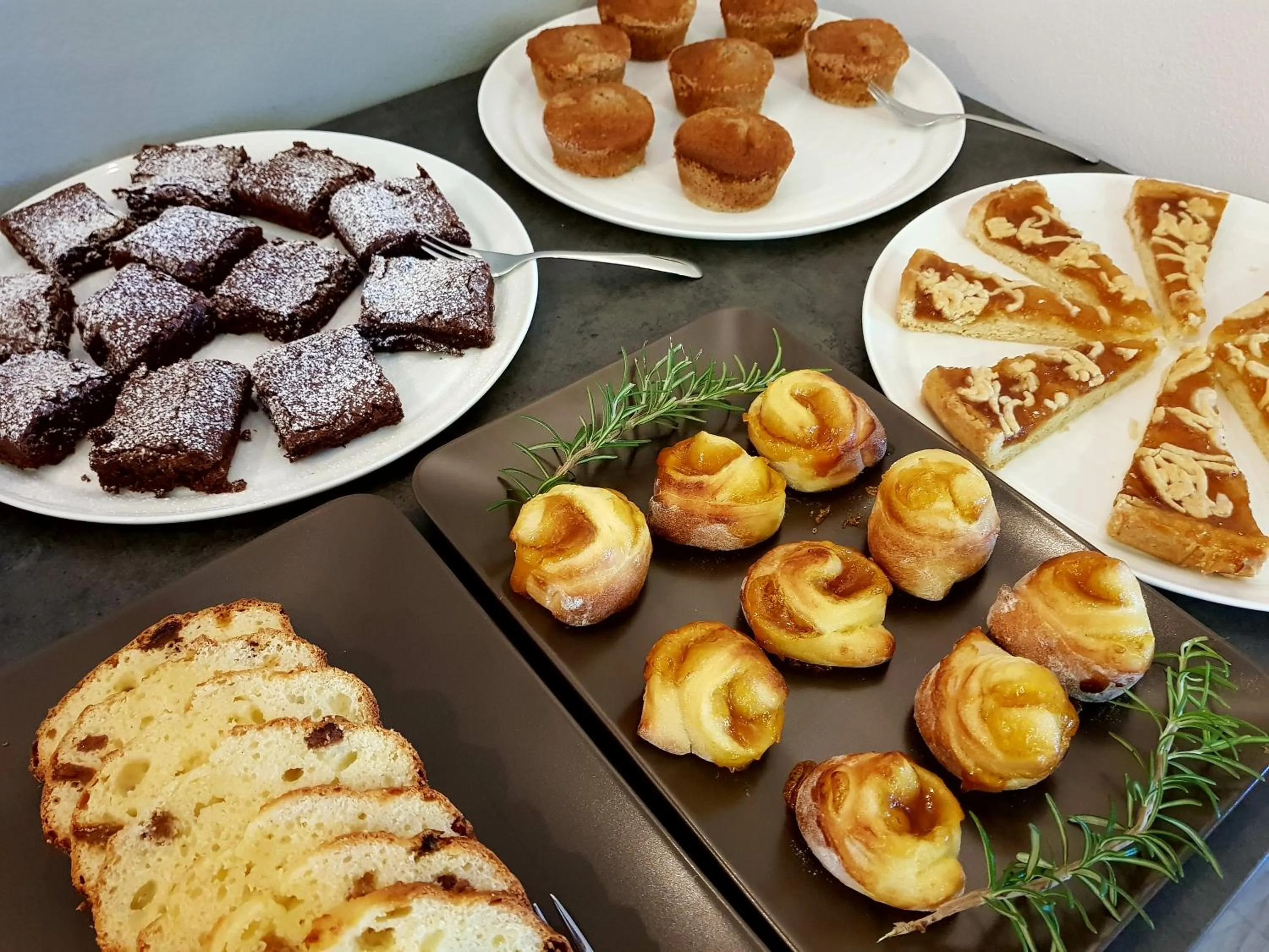 Buffet breakfast in Hotel Aurora Duino