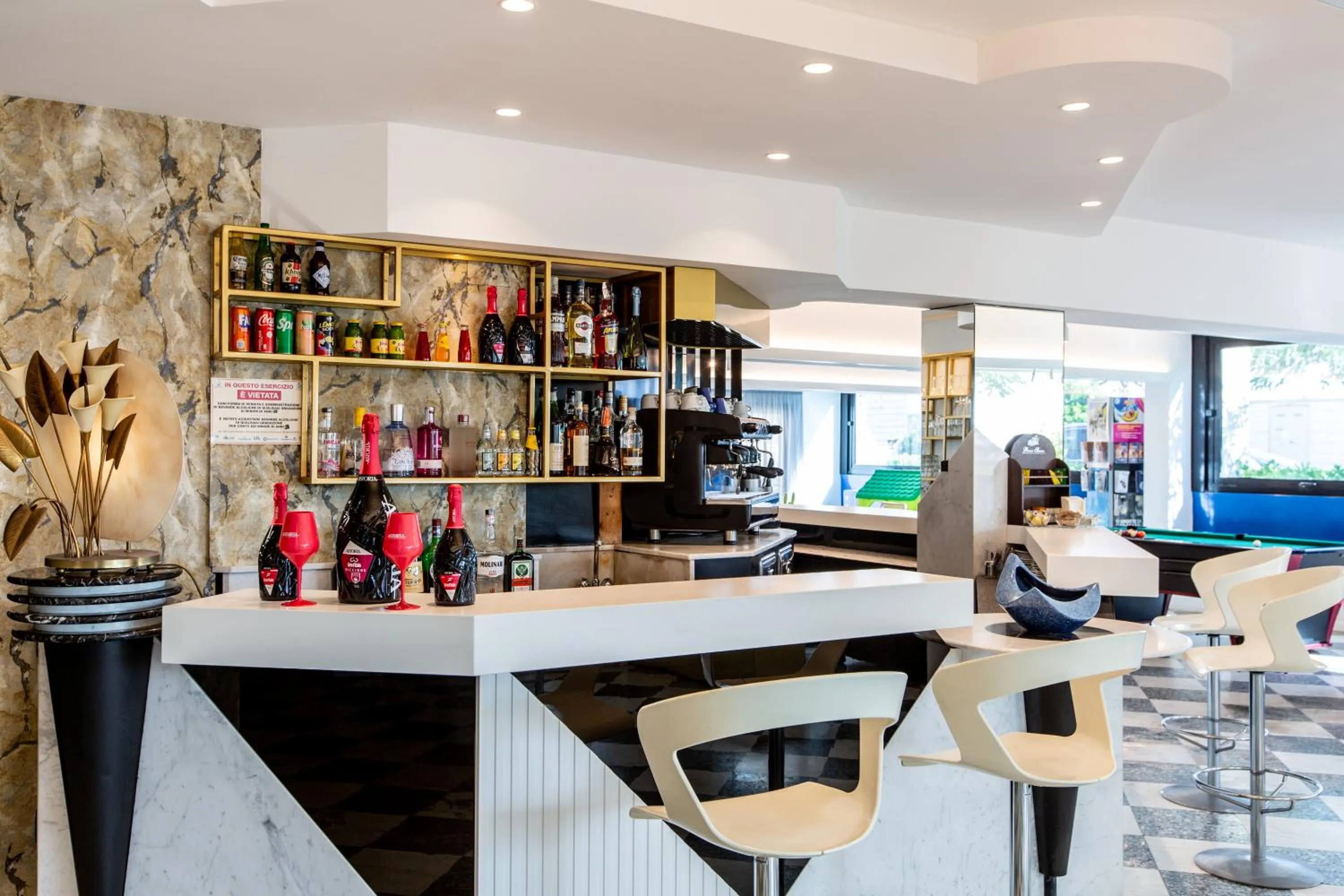 Lounge or bar in Hotel Baltic Riccione-Fronte Mare