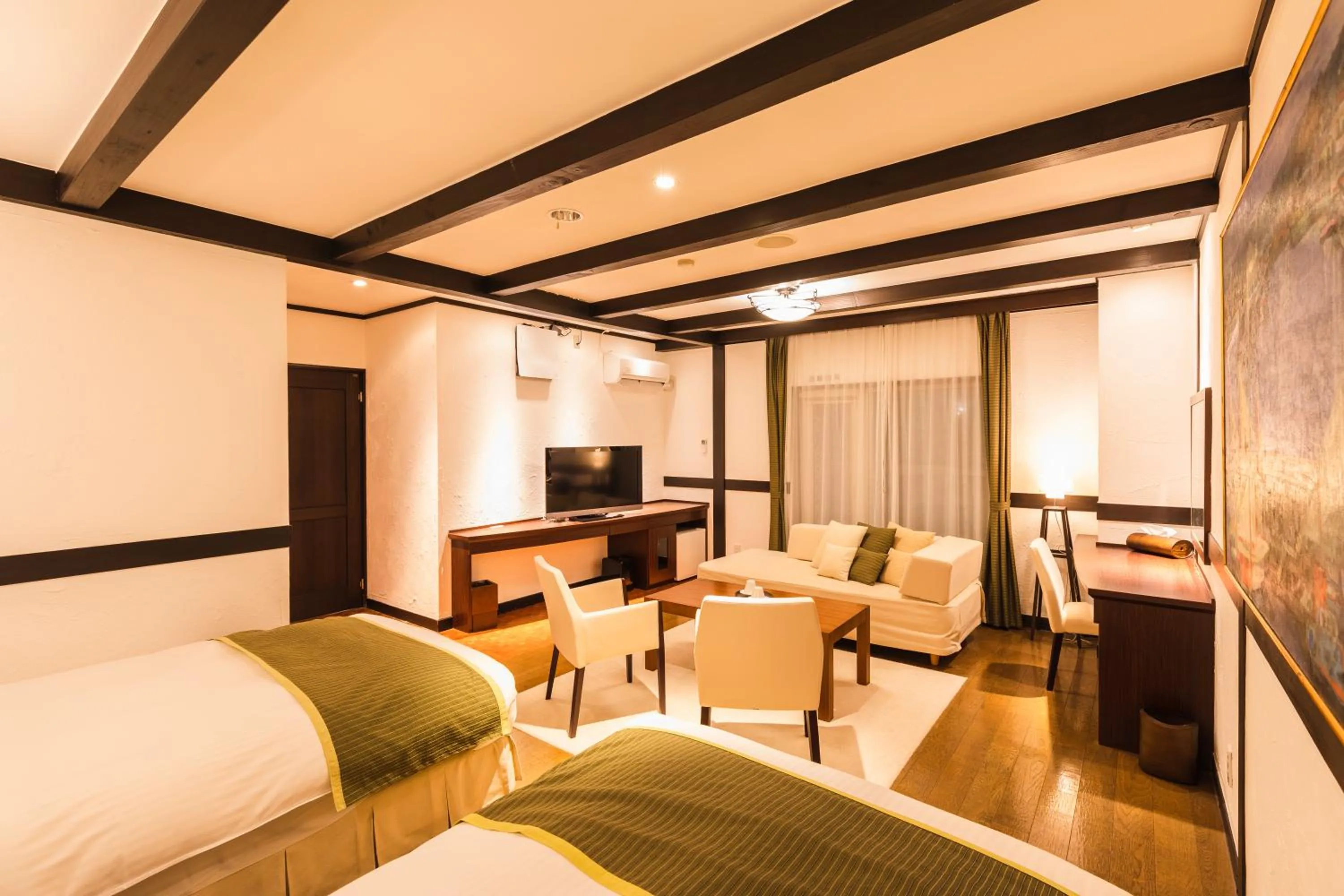 Bed in Hotel Jogakura