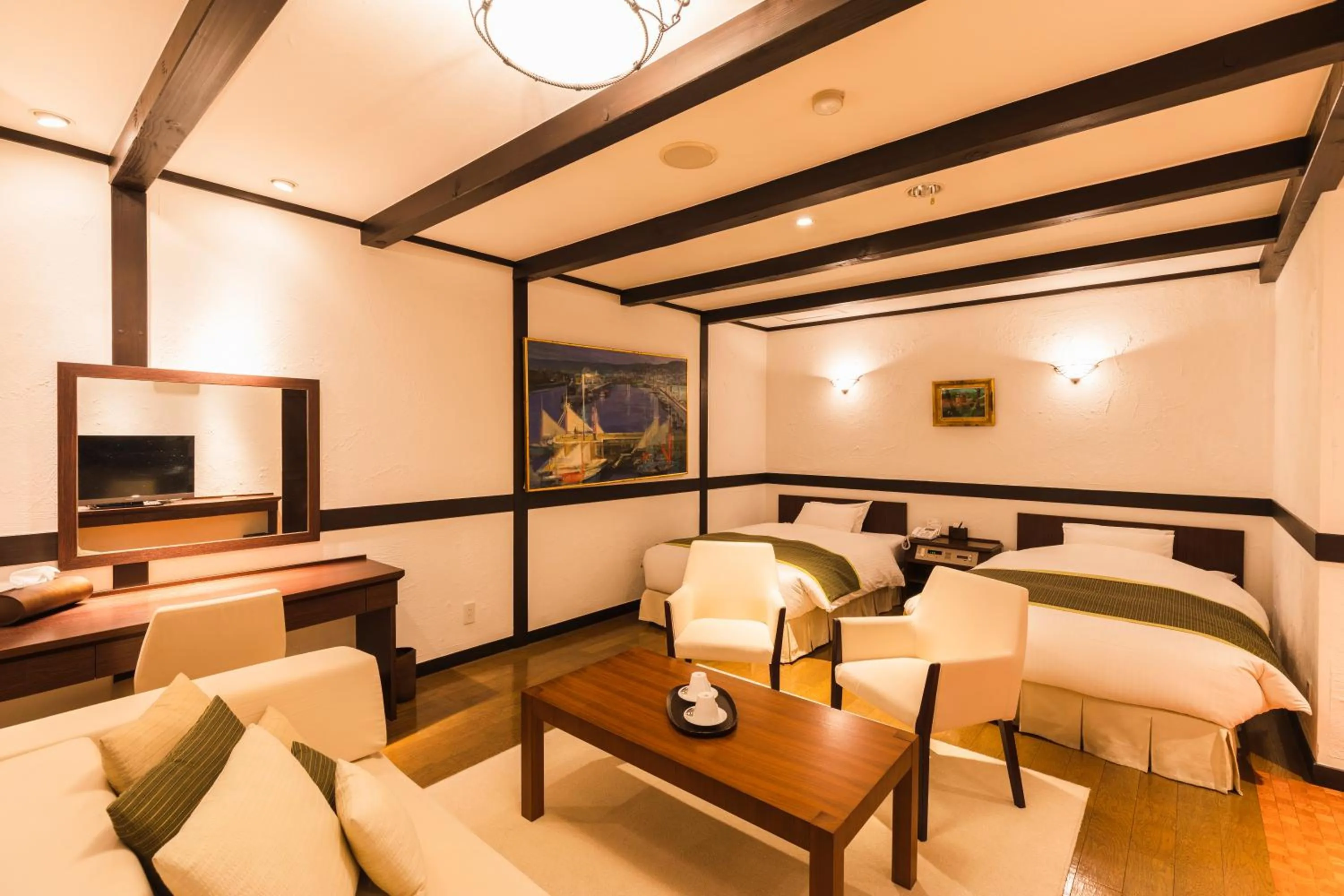 Bed in Hotel Jogakura