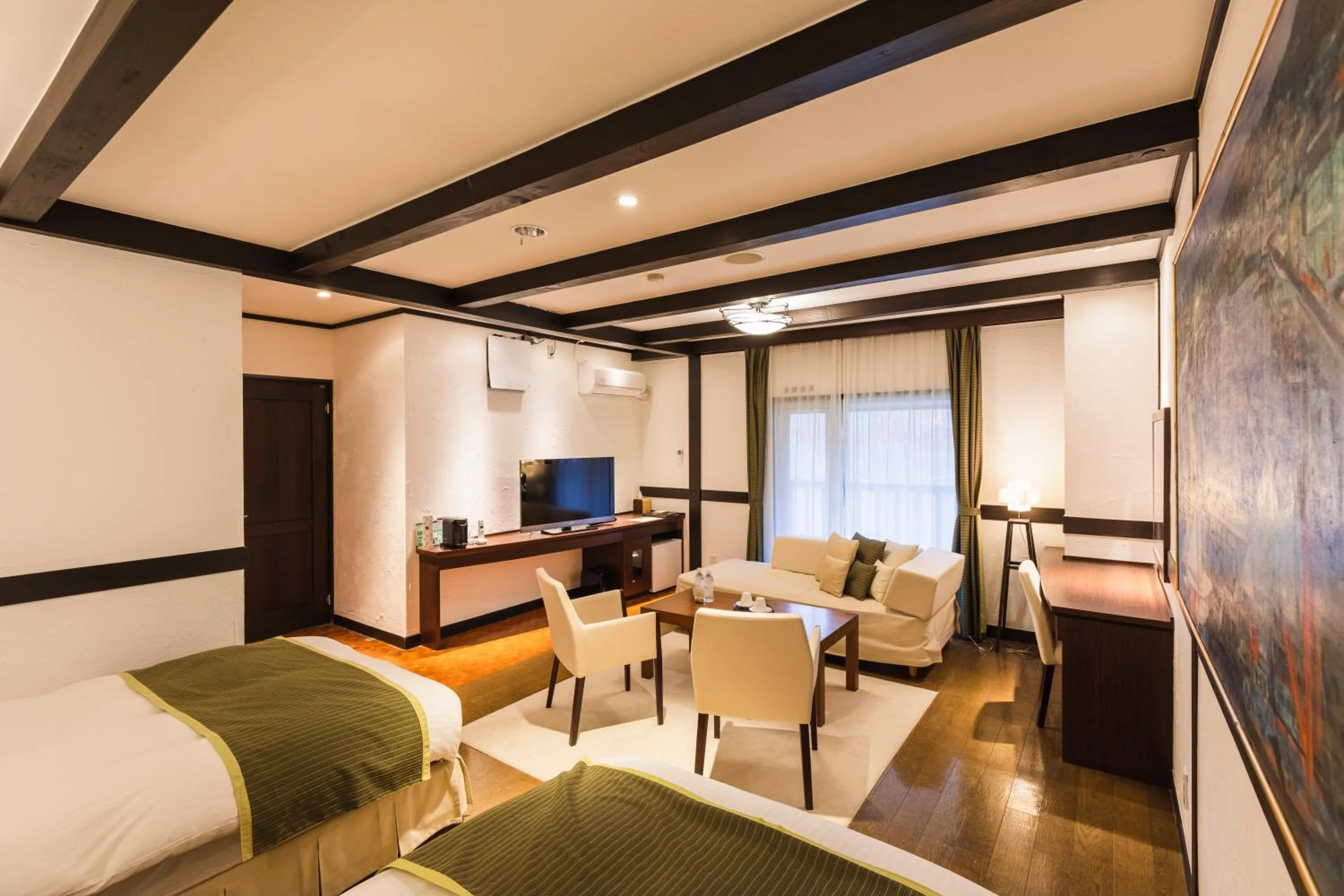 Bed in Hotel Jogakura