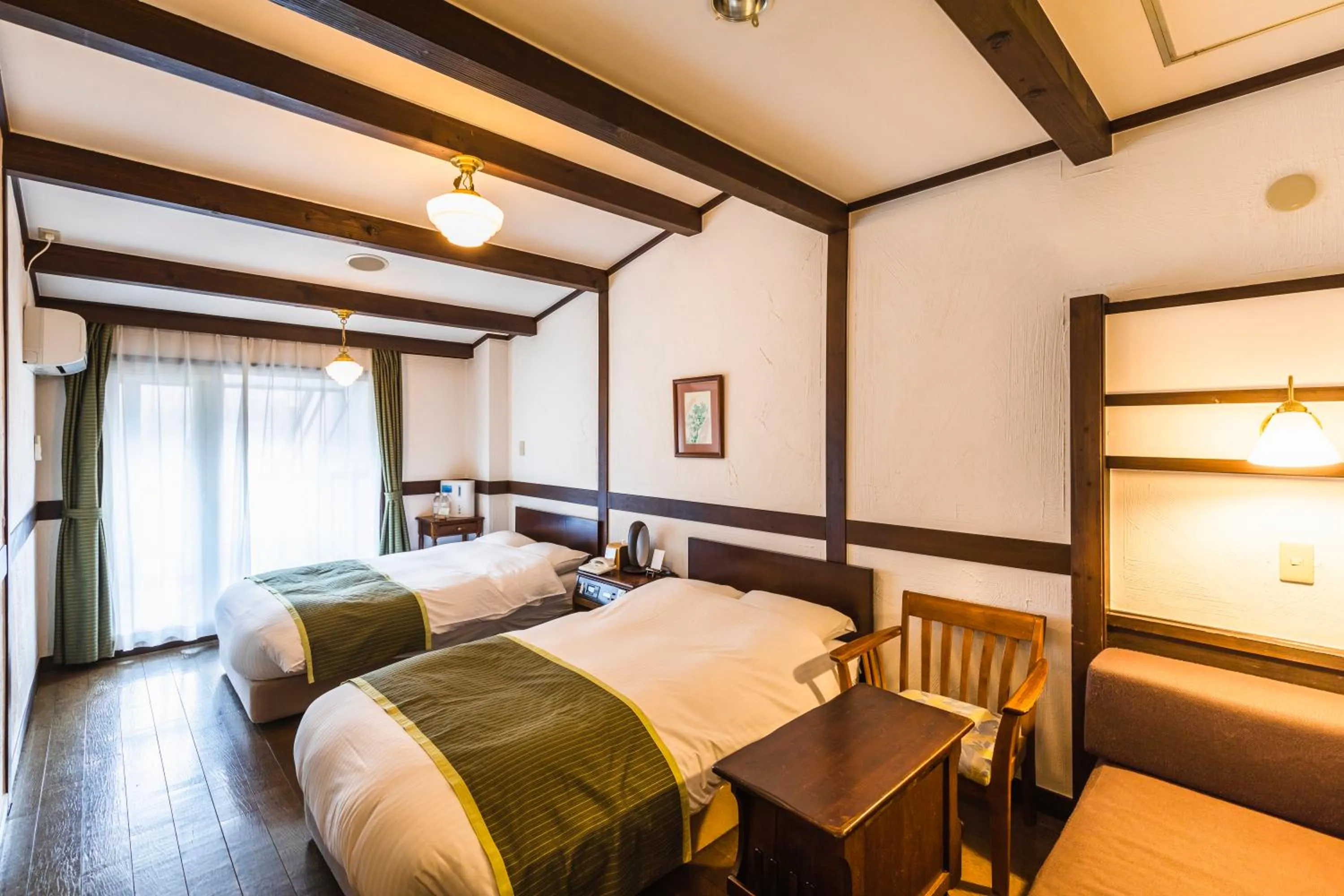 Bed in Hotel Jogakura