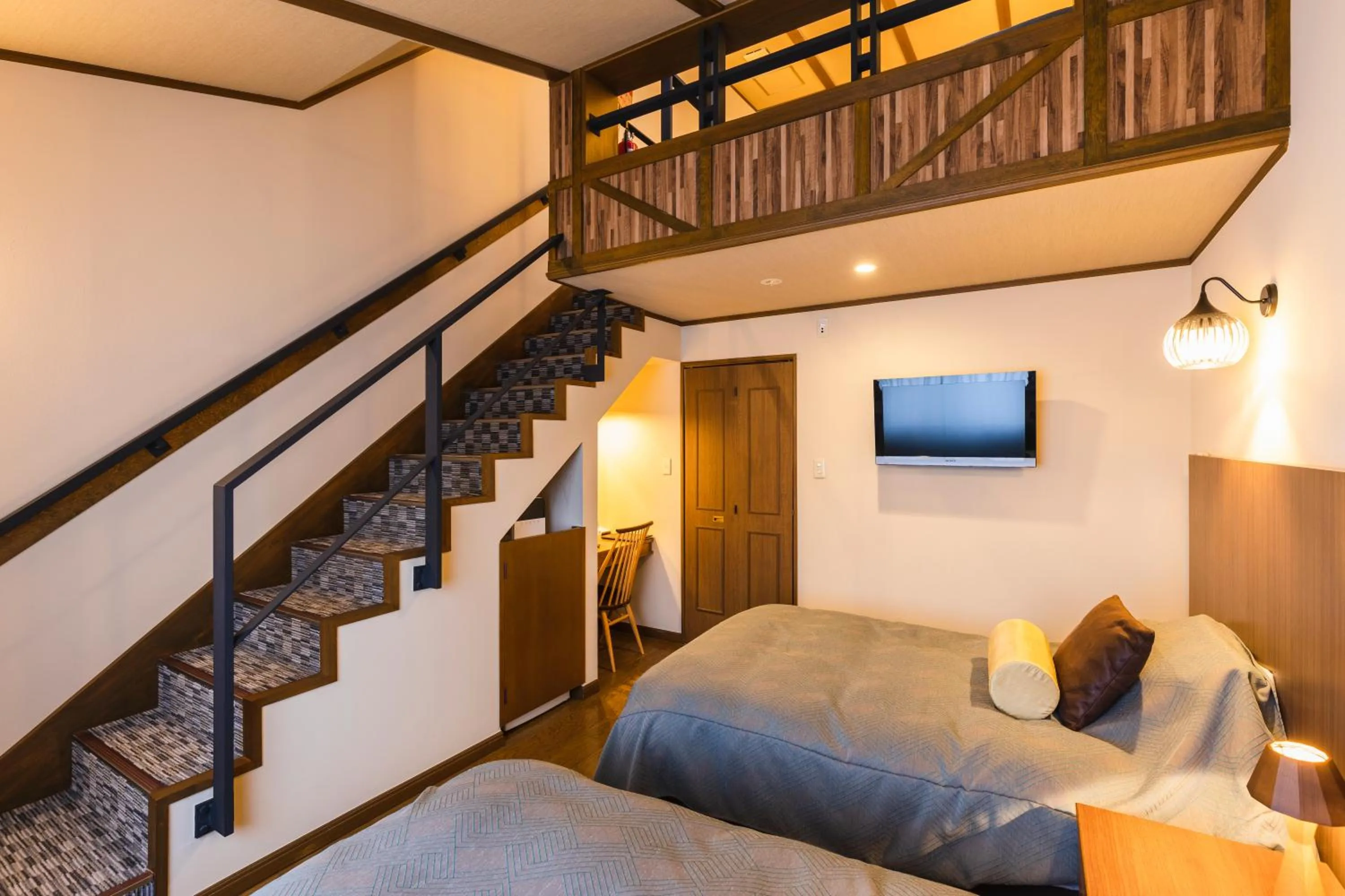 Bed in Hotel Jogakura