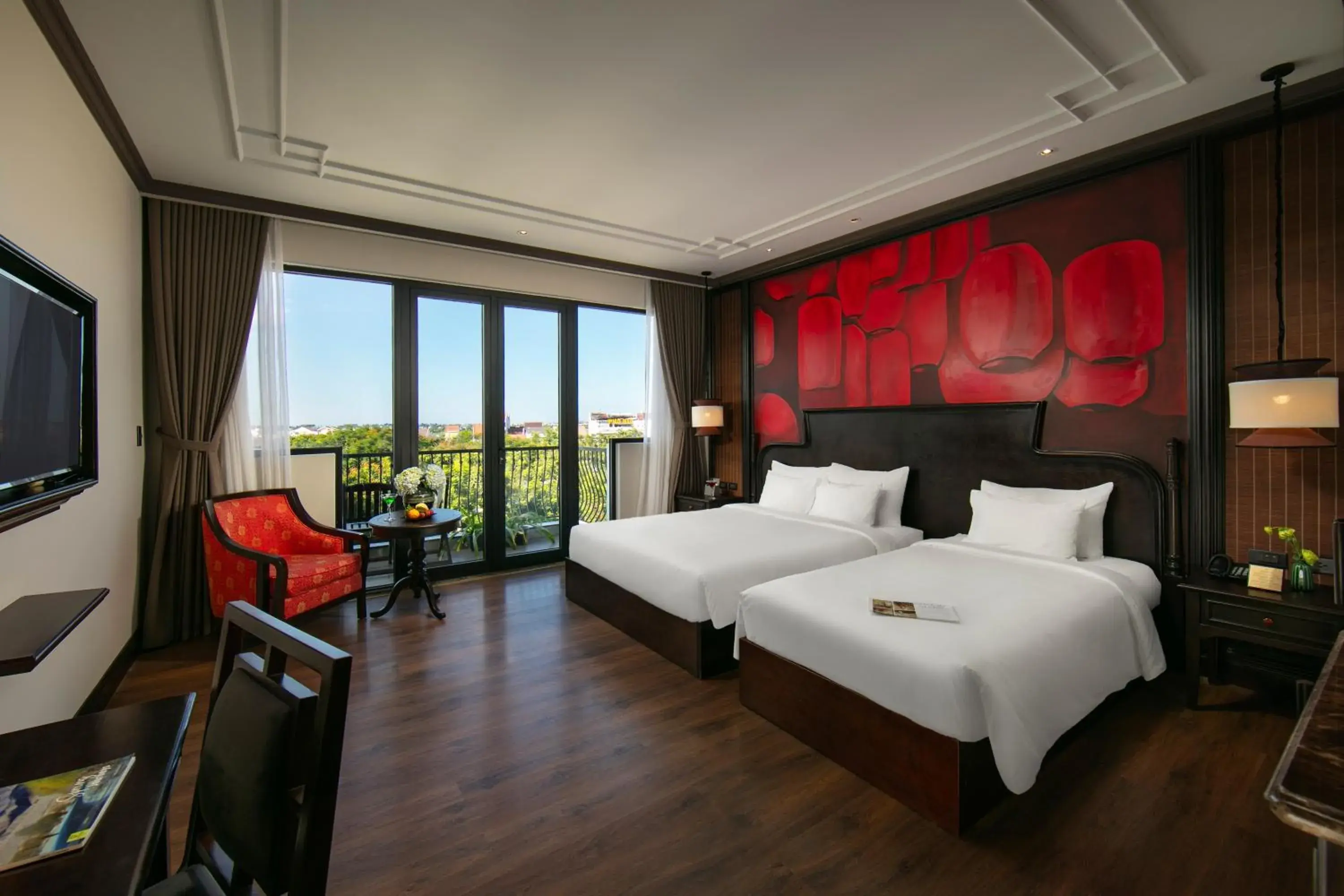 Family Room with Balcony in Silkian Hoian Boutique Hotel & Spa Family Room with Balcony in Silkian Hoian Boutique Hotel & Spa