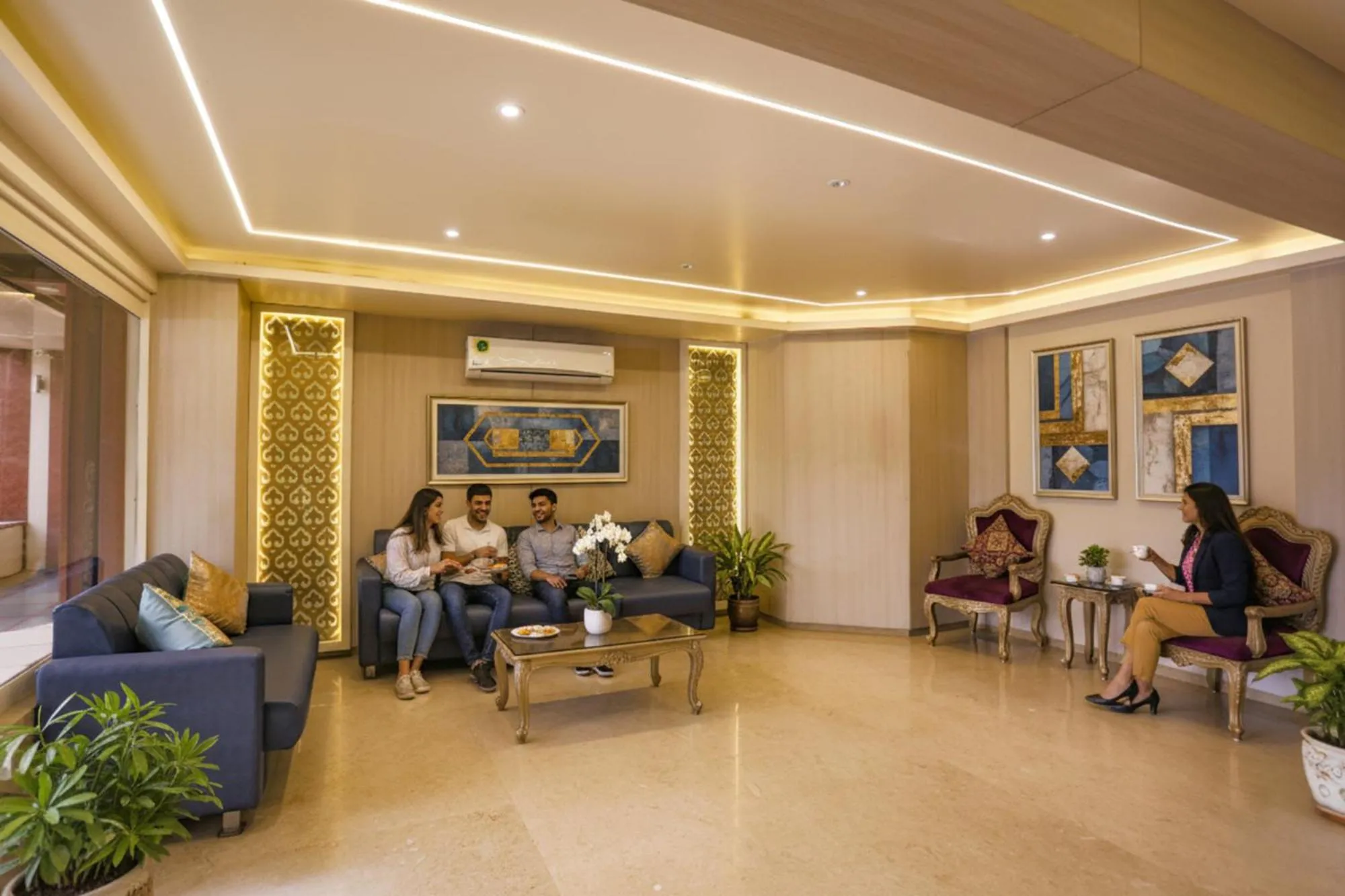 Lobby or reception in FabHotel Surya