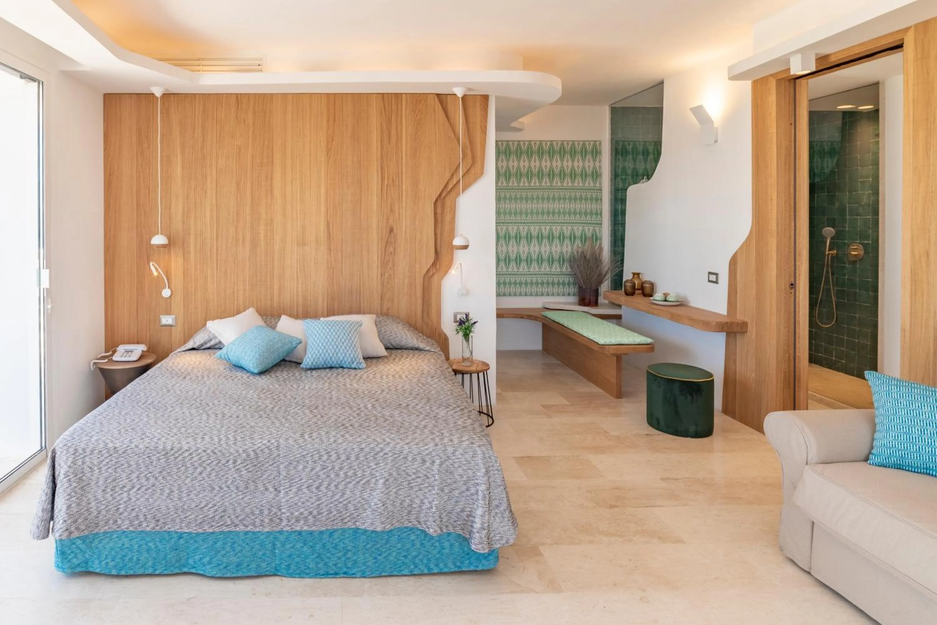 Bed in Hotel Grand Relais Dei Nuraghi